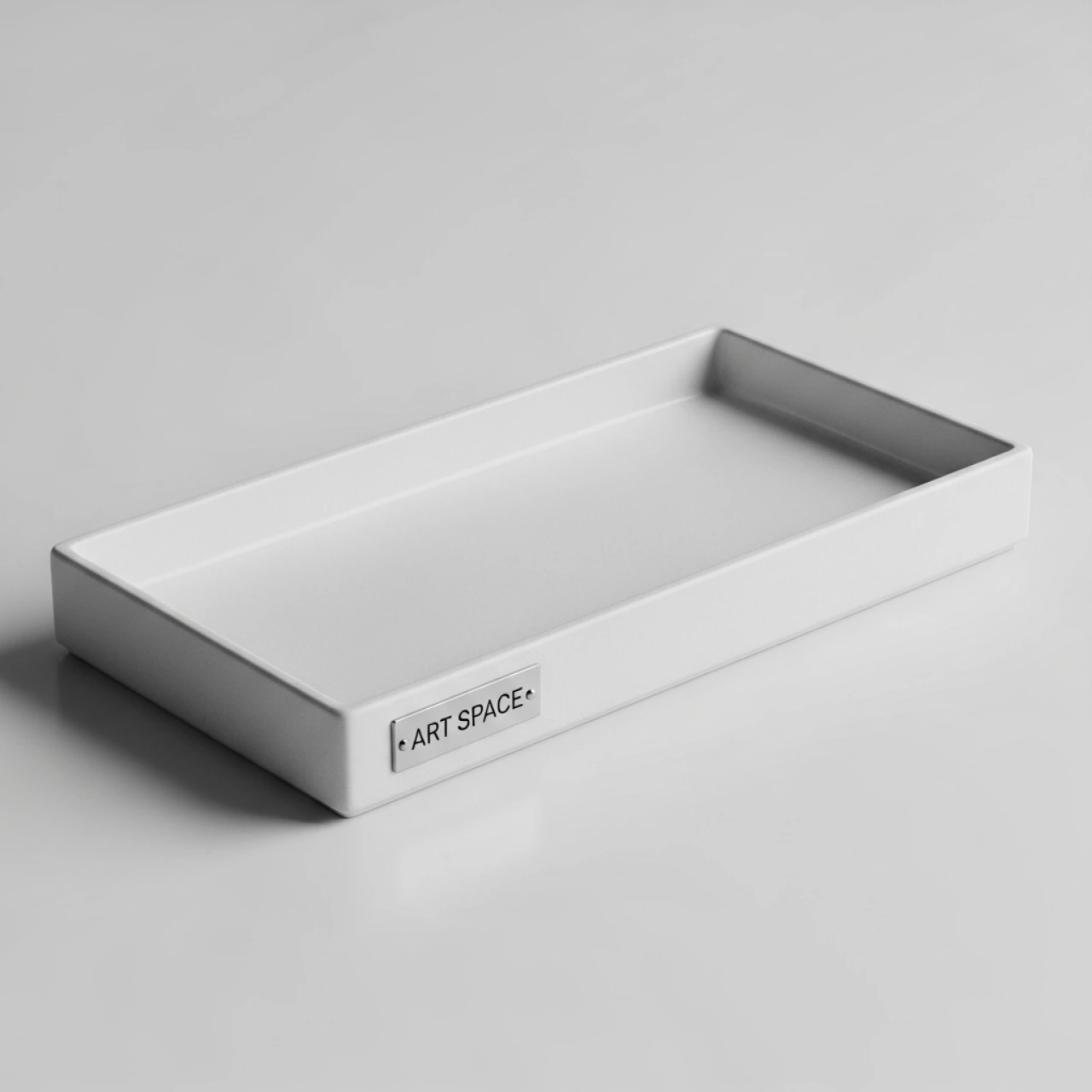 Аренда Блюдо прямоугольное для подачи Блюдо базальт белое 300х160 мм в Green Flow Hotel — ART SPACE