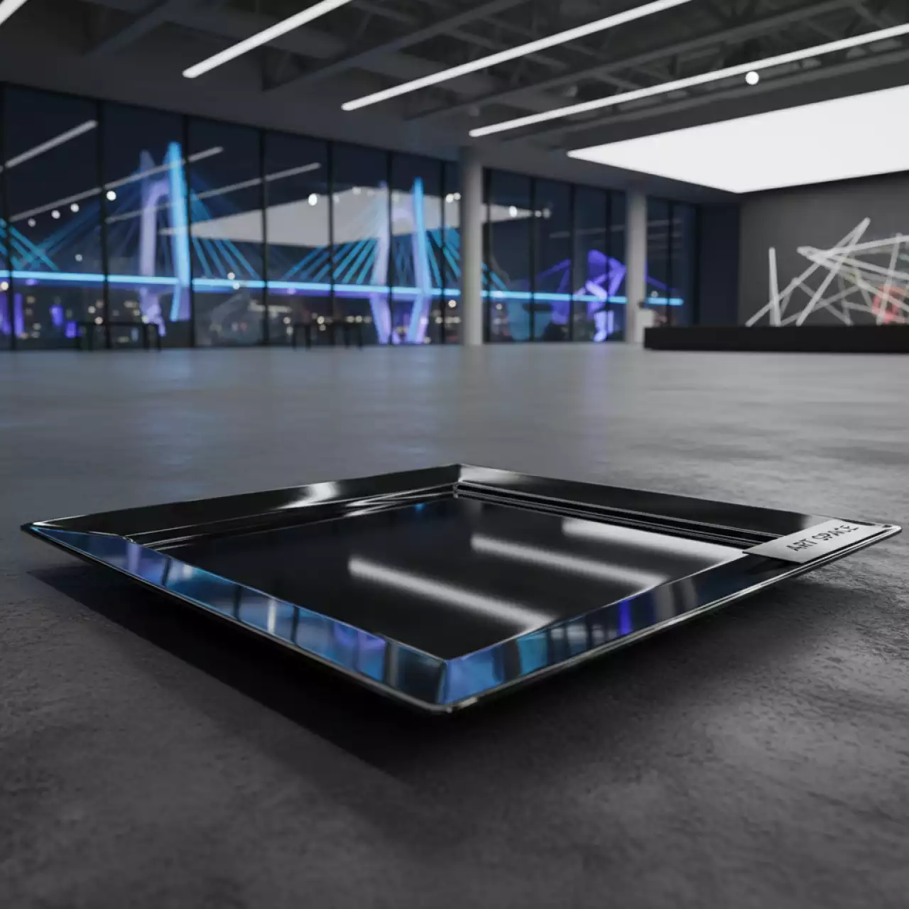 Аренда Блюдо прямоугольное премиум черное 31 см в Bridge Resort — ART SPACE