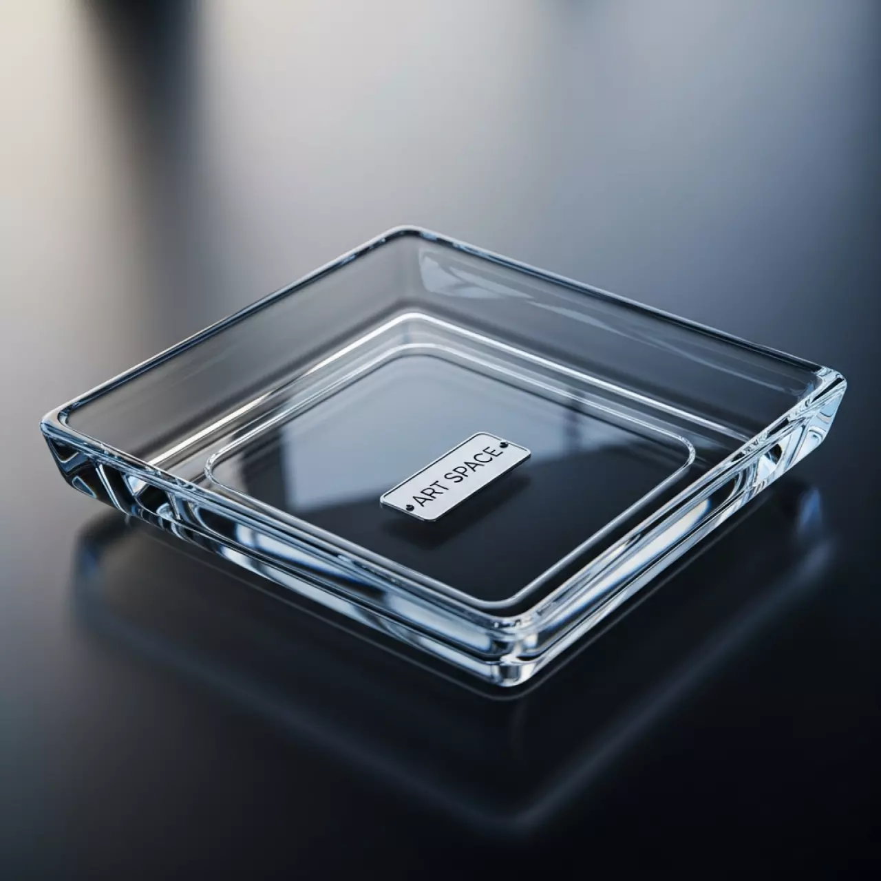 Аренда Блюдо стеклянное квадратное 400 мм в конгресс-холле отеля Жемчужина — ART SPACE