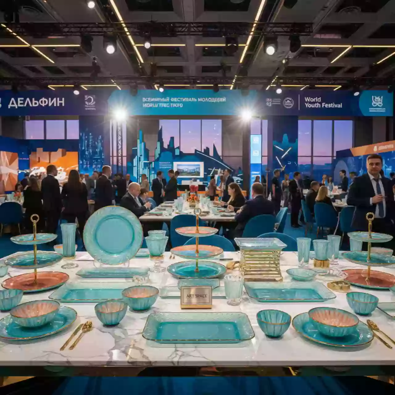 Аренда Блюдо стеклянное в банкетном зале «Дельфин» — ART SPACE