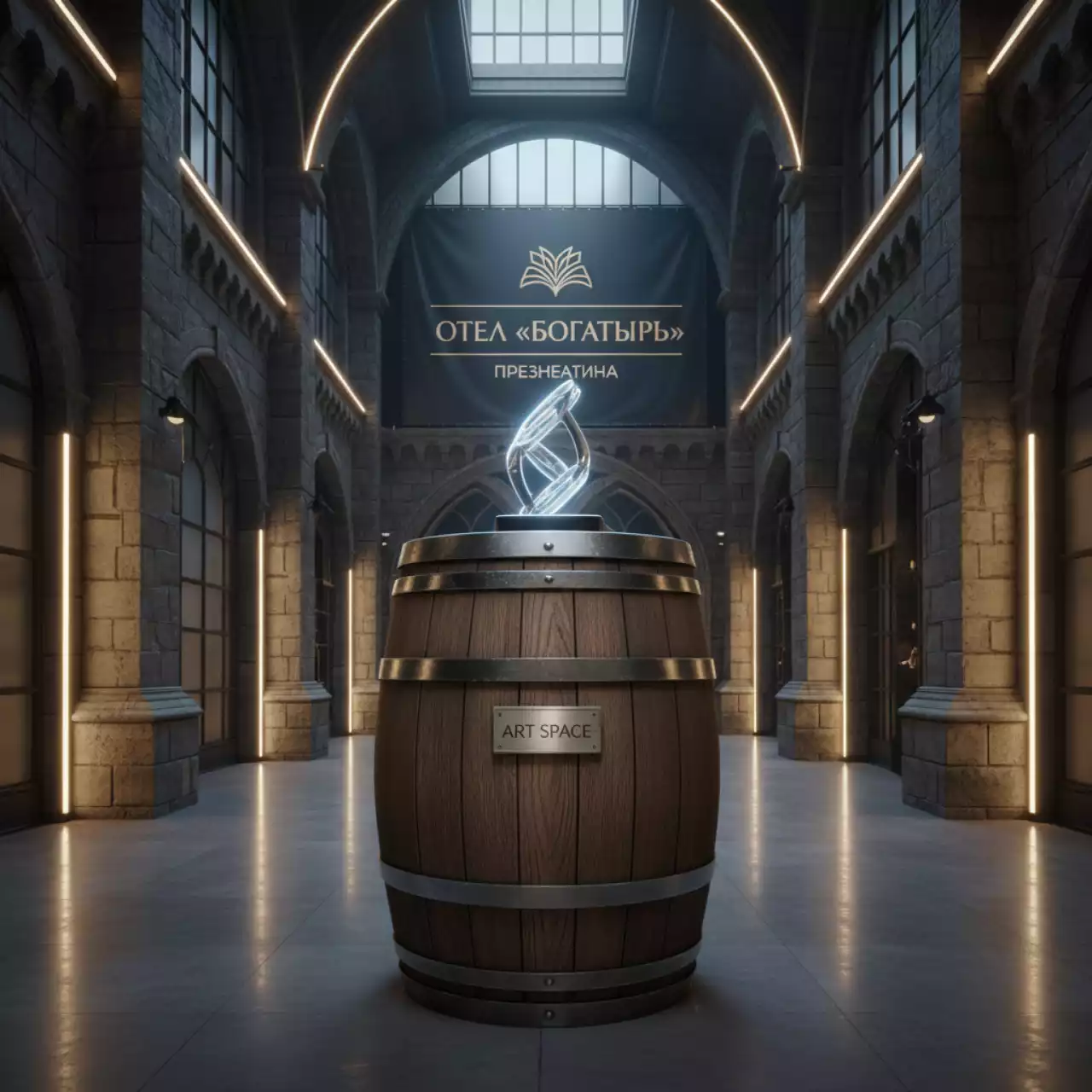 Аренда Бочка муляжная в отеле «Богатырь» — ART SPACE