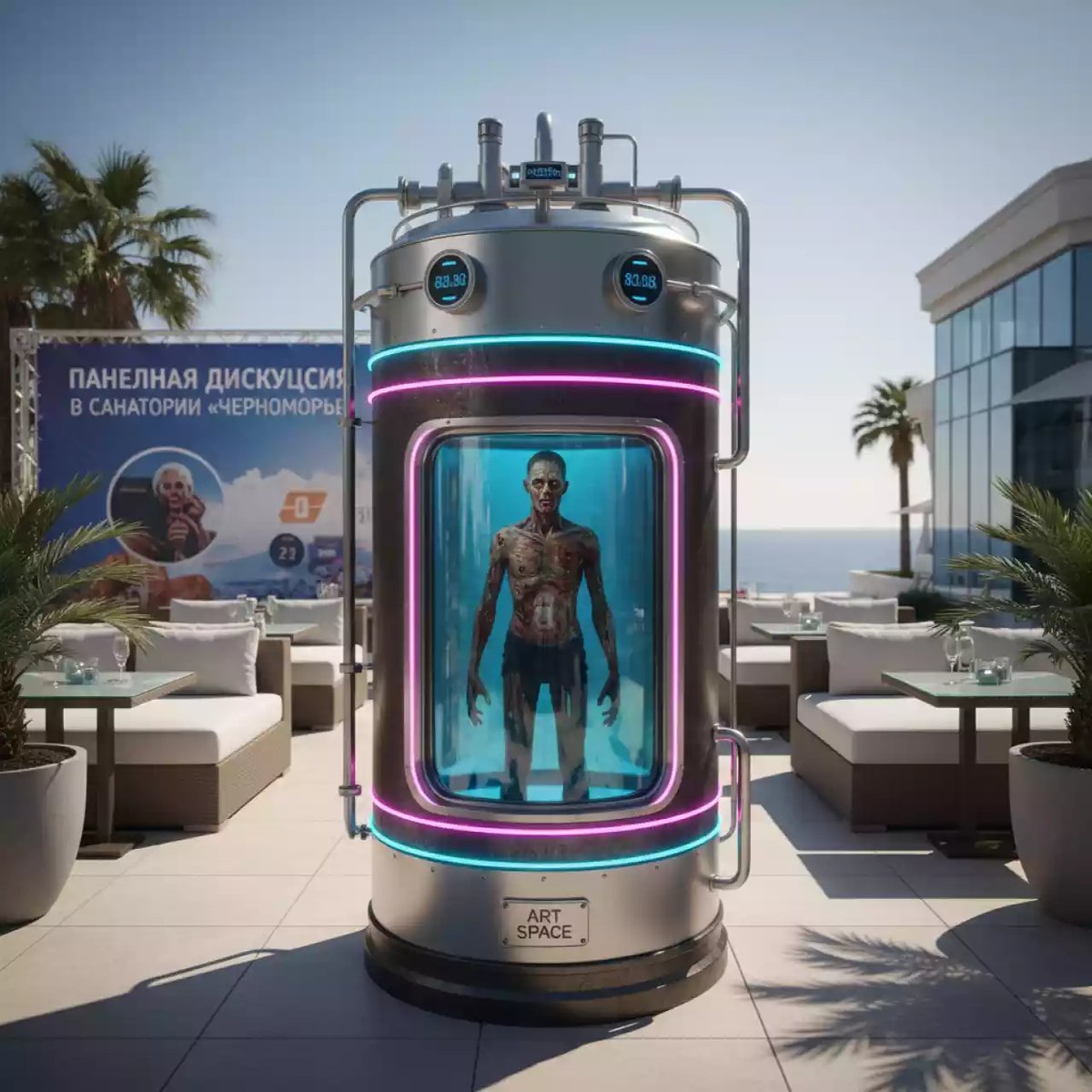 Аренда Бочка с зомби в санатории «Черноморье» — ART SPACE