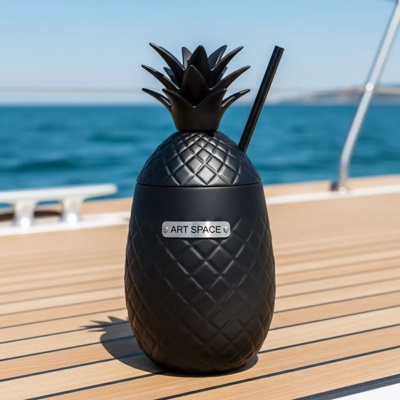 Аренда Бокал Ананас черный на парусной регате (Сочи) — ART SPACE