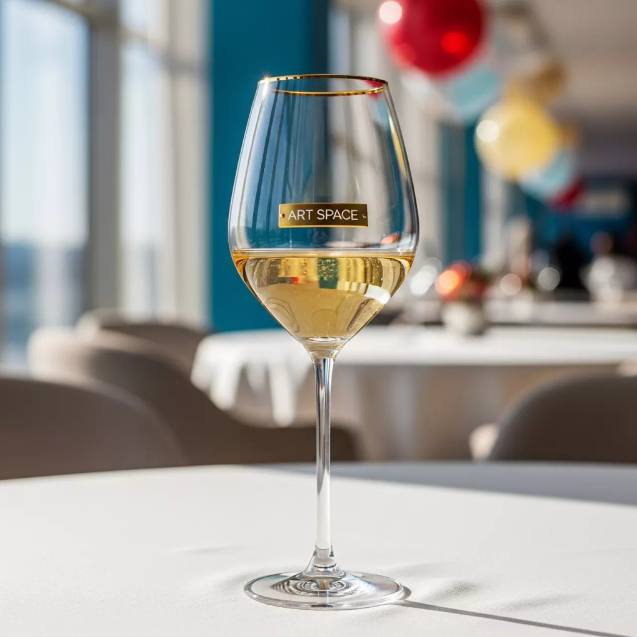 Аренда Бокал для шампанского Эванс с золотой каймой 180 мл в Imeretinskiy Hotel — ART SPACE