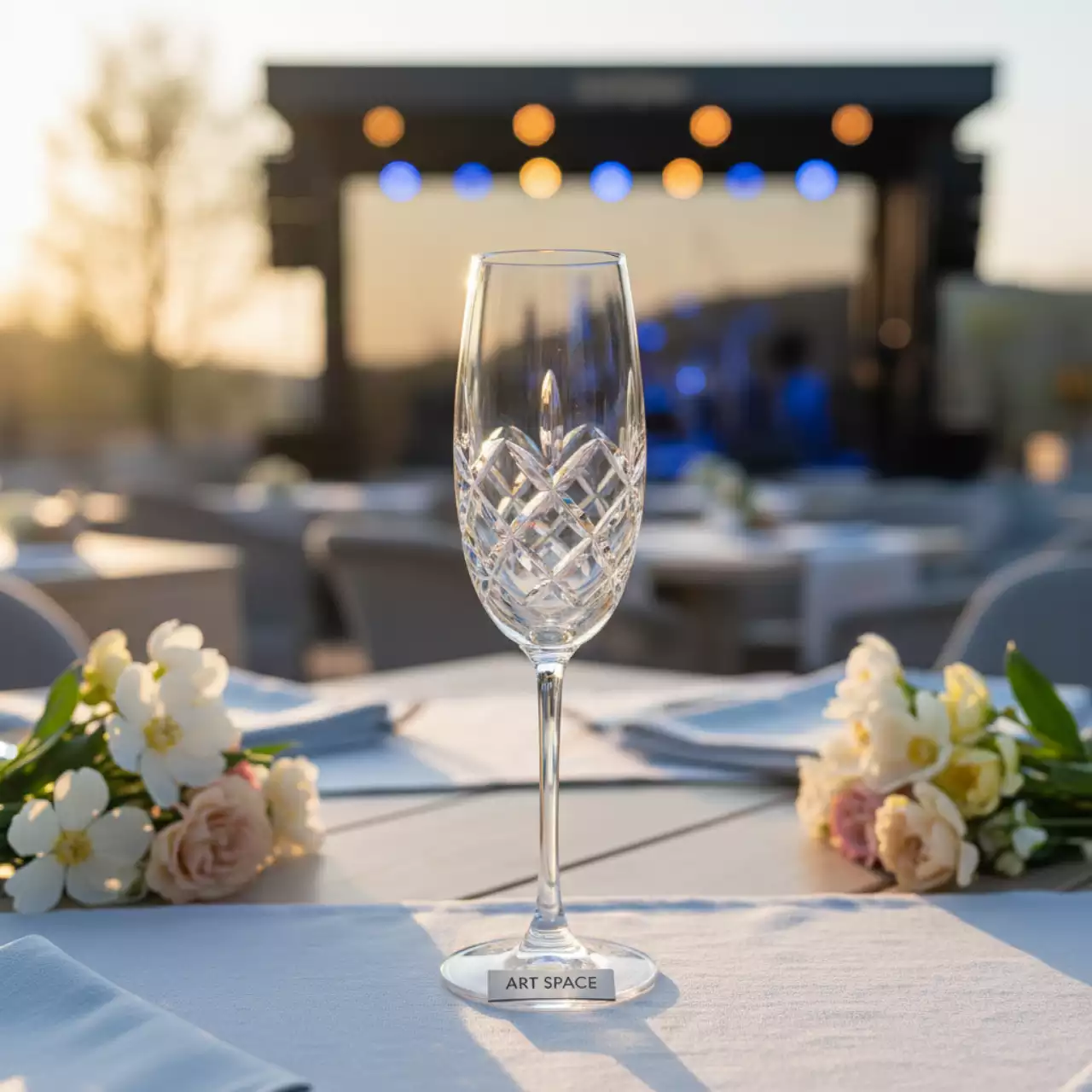 Аренда Бокал для шампанского Флюте хрустальный Таймлесс V 175 мл D 60 мм H 225 мм в ресторане «Баран-Рапан» — ART SPACE