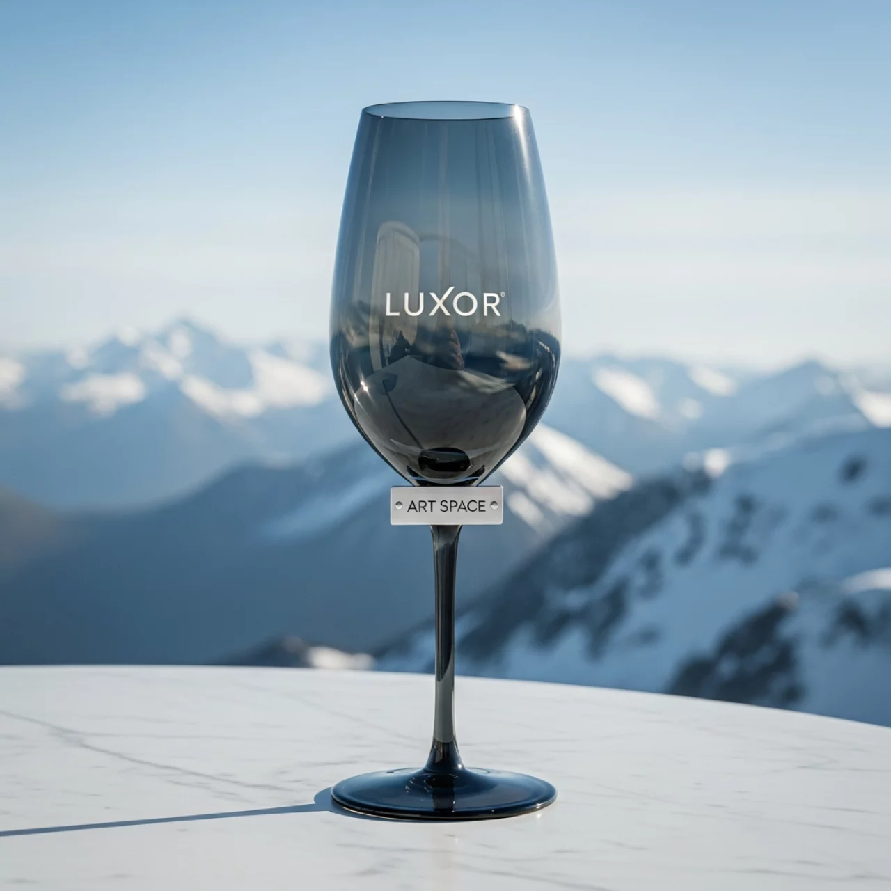 Аренда Бокал для шампанского графит Люксор на площадке Rosa Peak (2320м) — ART SPACE