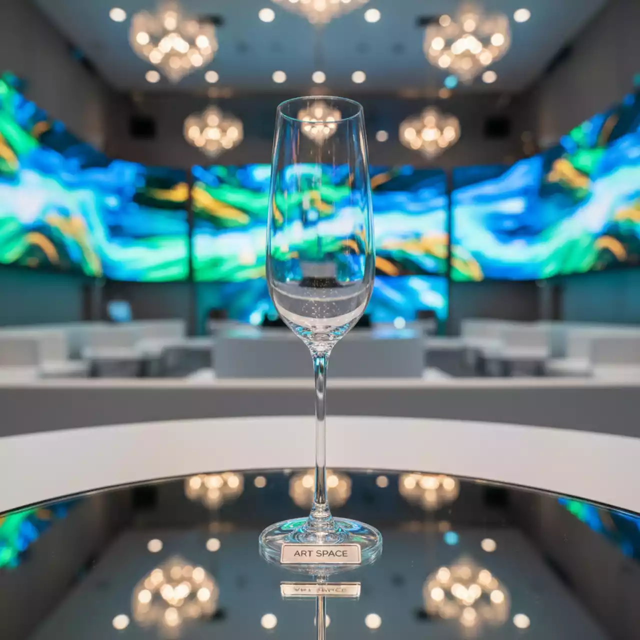 Аренда Бокал для шампанского из хрусталя 190 мл в зале «Чайка» (Морпорт) — ART SPACE