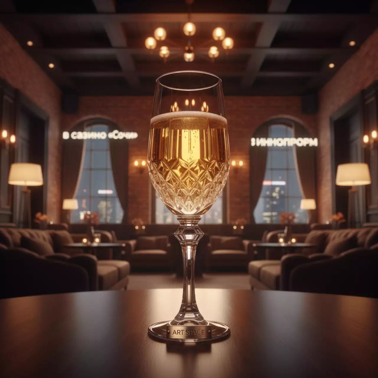 Аренда Бокал для шампанского Винтаж в казино «Сочи» — ART SPACE
