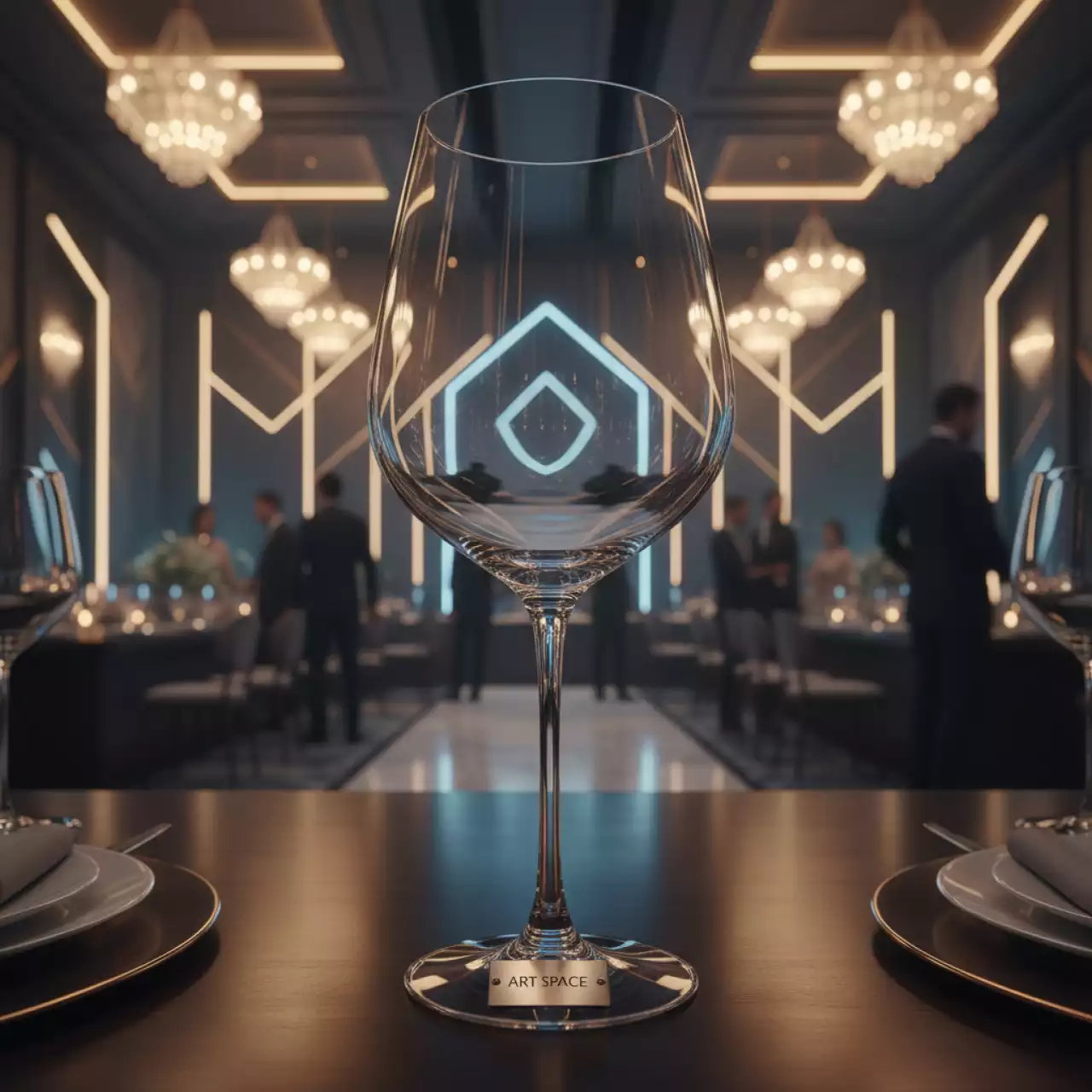 Аренда Бокал для вина Эванс 390 мл 24 см в Mantera Supreme — ART SPACE