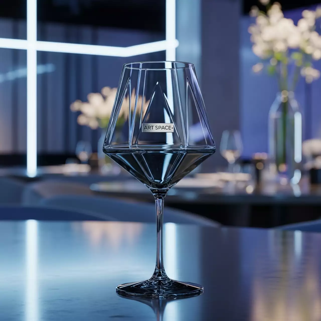 Аренда Бокал для вина Грани дымчатый 270 мл в ресторане «Паруса» — ART SPACE
