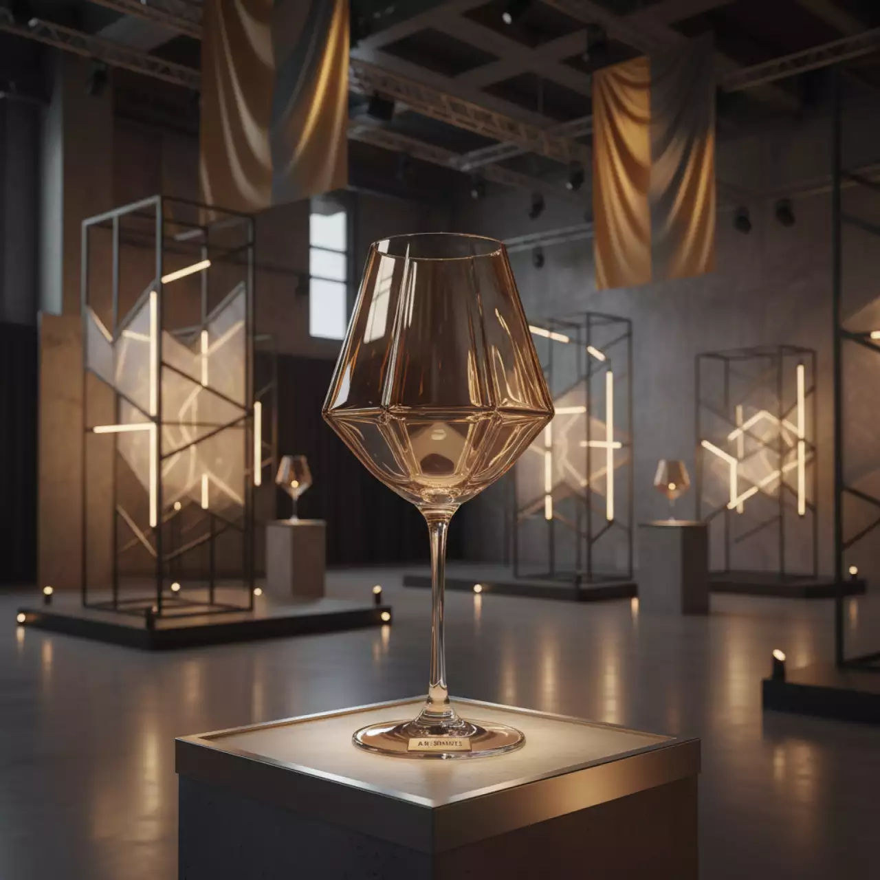 Аренда Бокал для вина Мюссе карамельный в VK Stadium Sirius — ART SPACE