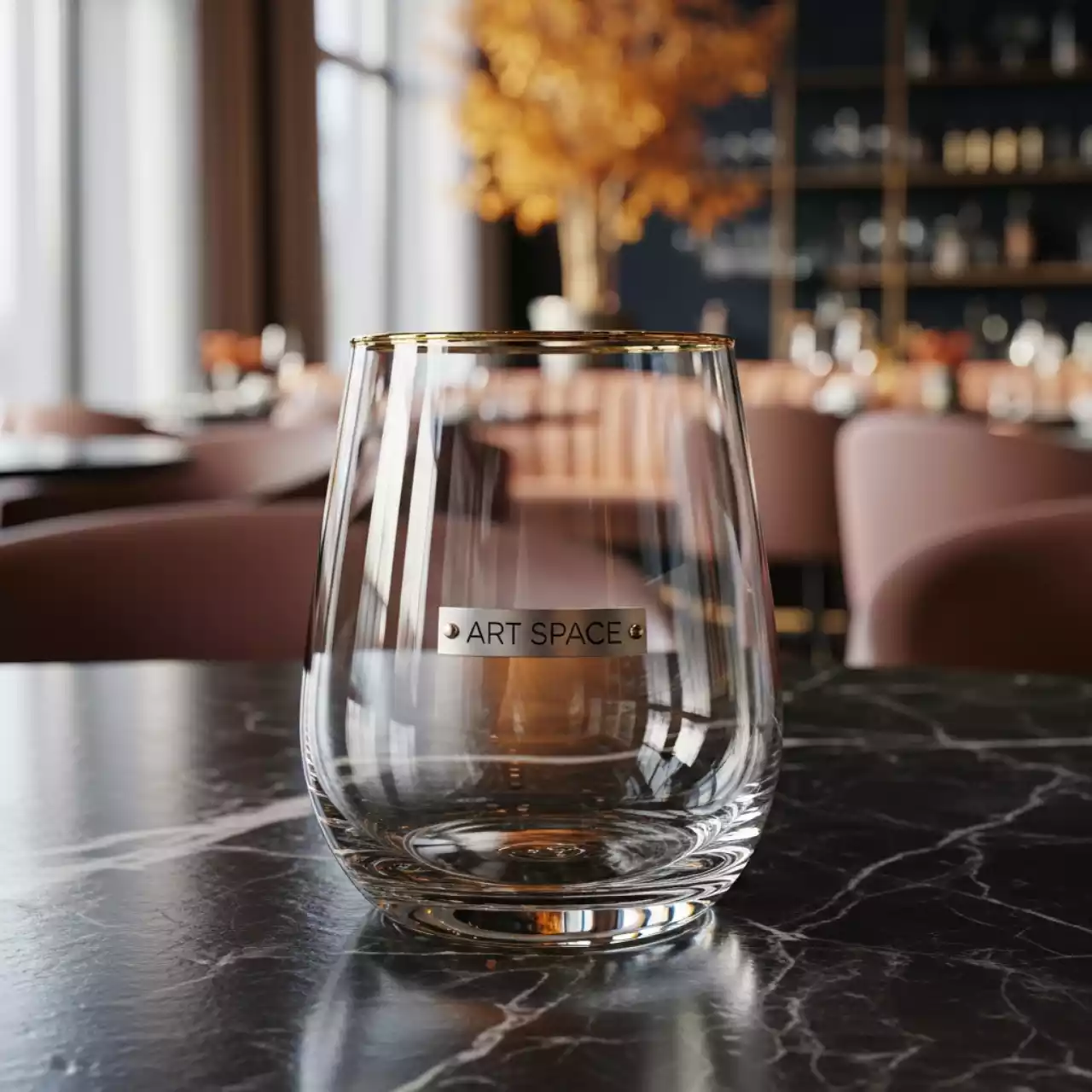 Аренда Бокал Эванс прозрачный с золотым кантом 300 мл в ресторане «D.O.M» — ART SPACE