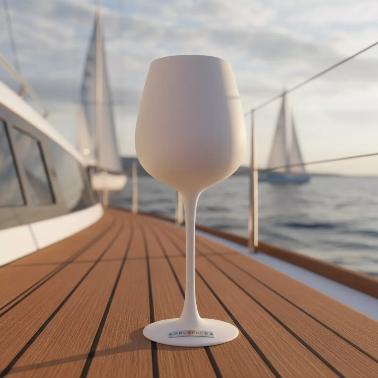 Аренда Бокал фарфоровый дегустационный на парусной регате (Сочи) — ART SPACE