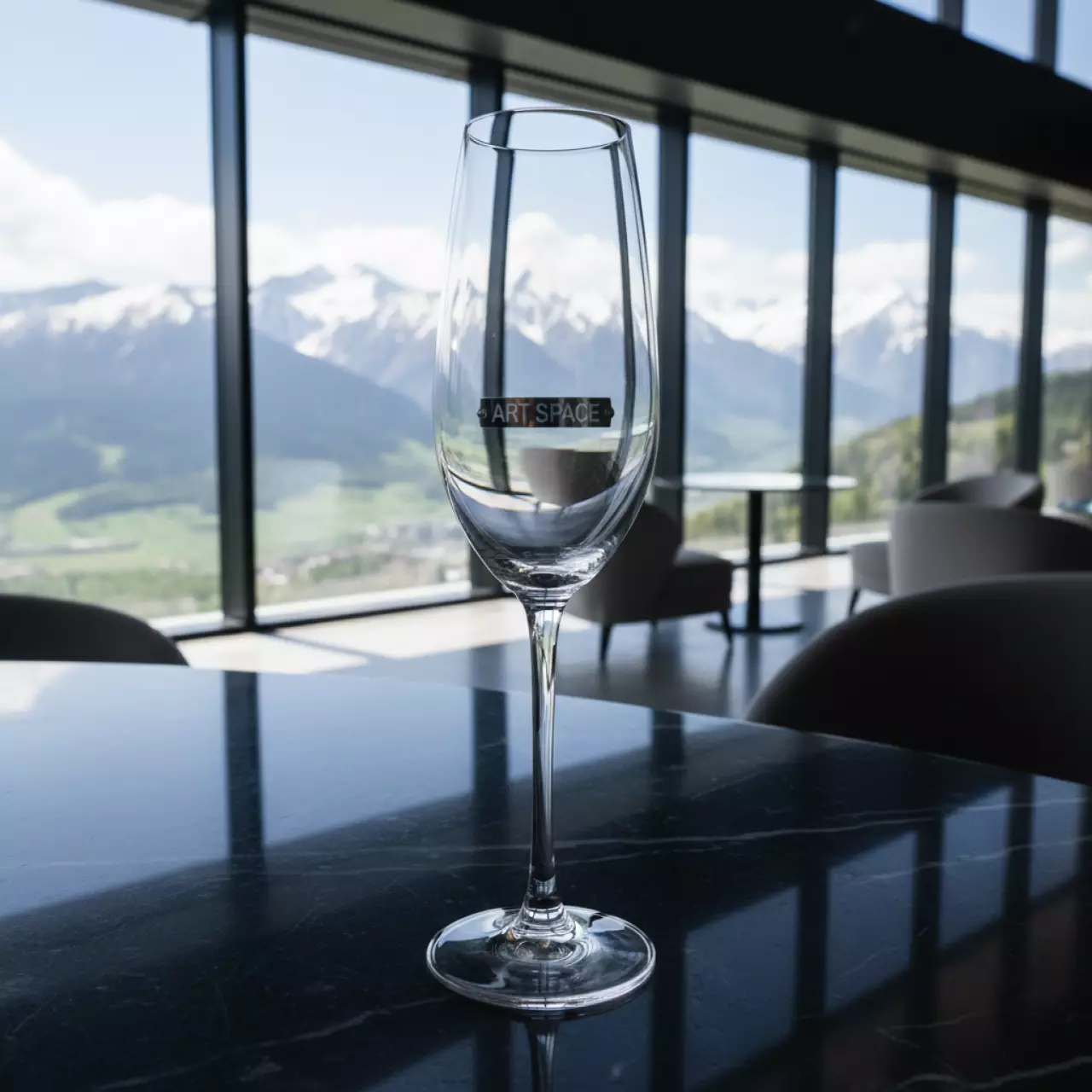 Аренда Бокал флюте хрустальное стекло 150 мл 67х230 мм в Skypark Sochi — ART SPACE