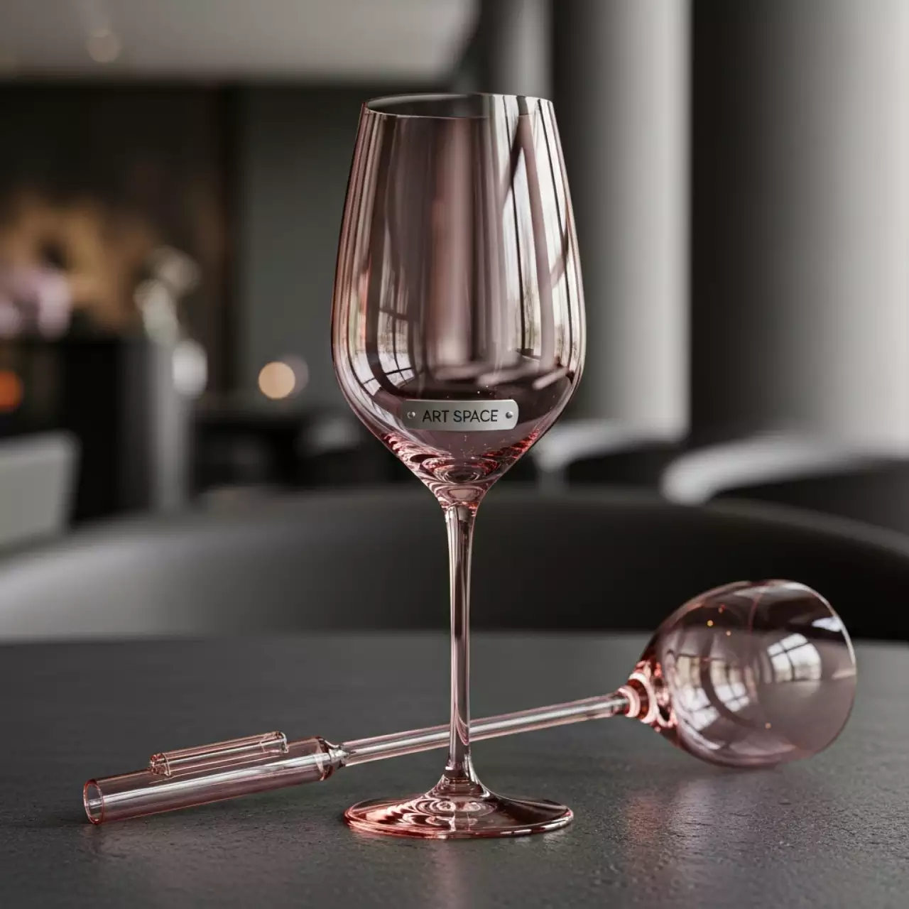 Аренда Бокал флюте розовый Эванс набор из 2 в Radisson Blu Resort & Congress Centre — ART SPACE