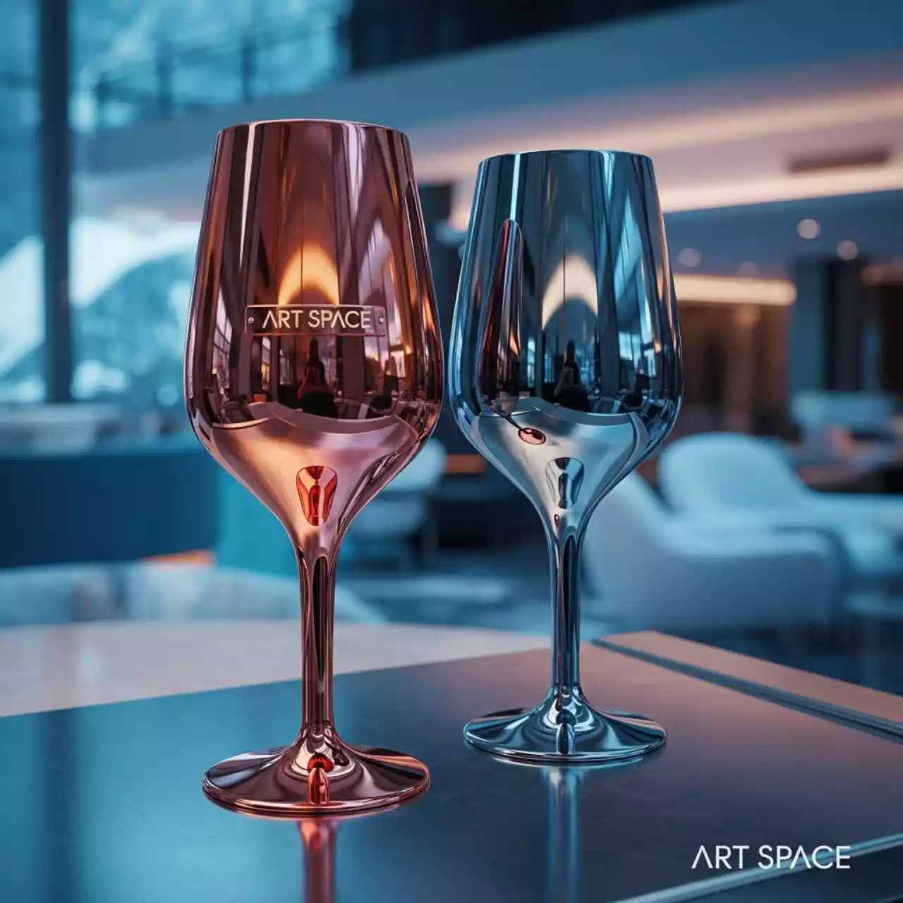 Аренда Бокал медный градиент Алонсо набор из 2 в Sochi Marriott Krasnaya Polyana — ART SPACE