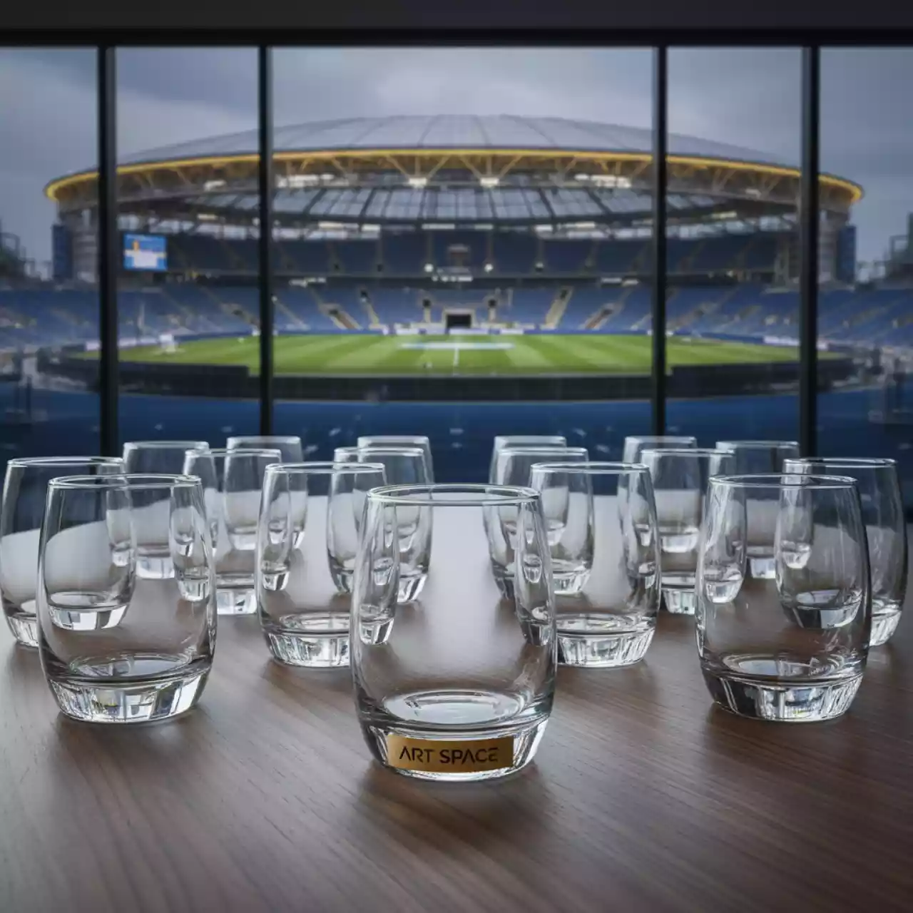 Аренда Бокал прозрачный ЭВАНС без канта 390 мл в VK Stadium Sirius — ART SPACE