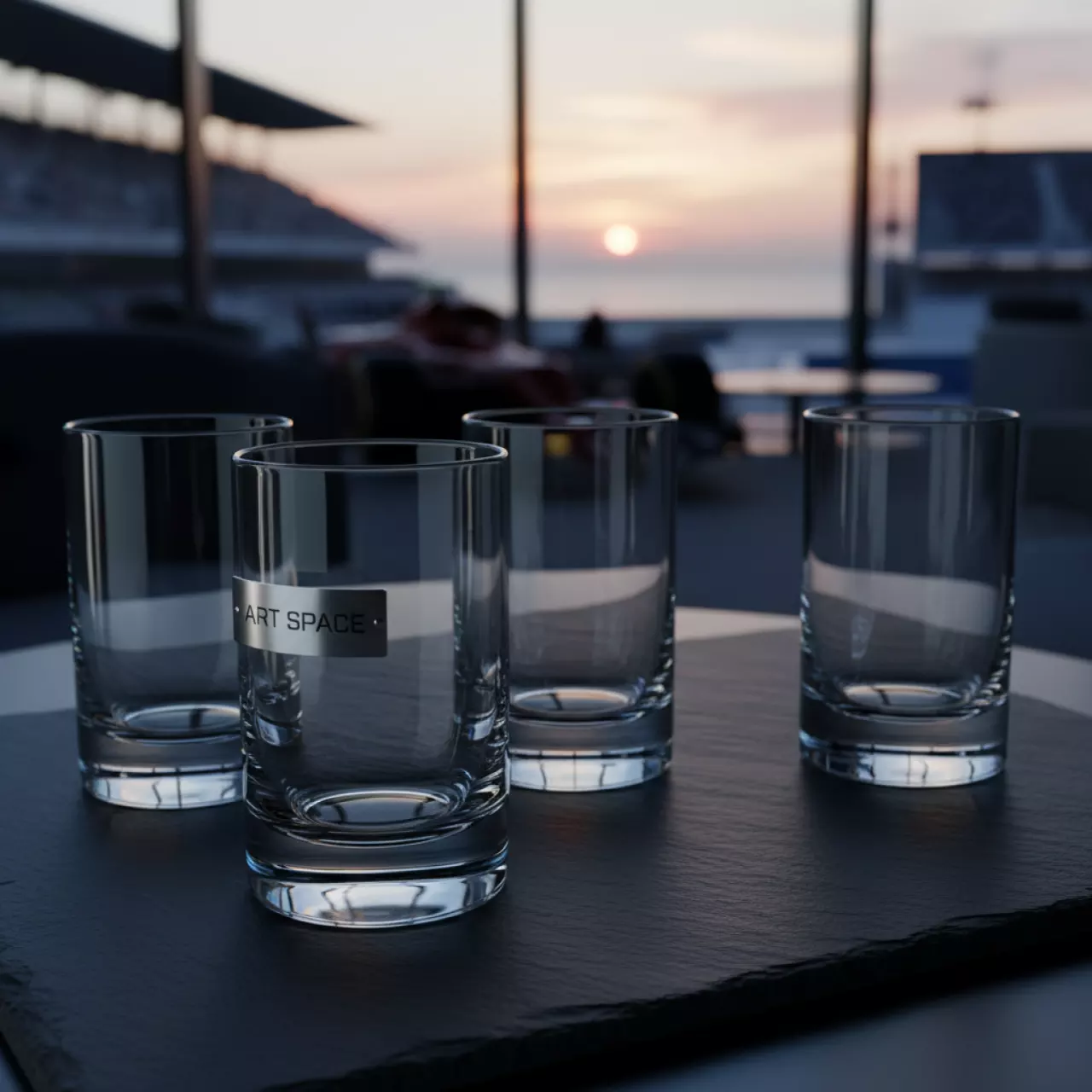 Аренда Бокал прозрачный Эванс набор из 4 в City Park Hotel Sochi — ART SPACE