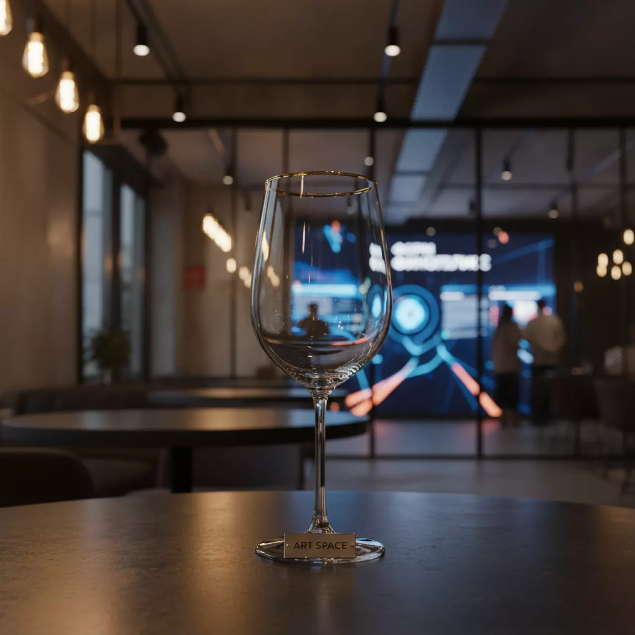 Аренда Бокал прозрачный с золотым кантом Алонсо 380 мл в Imeretinskiy Hotel — ART SPACE