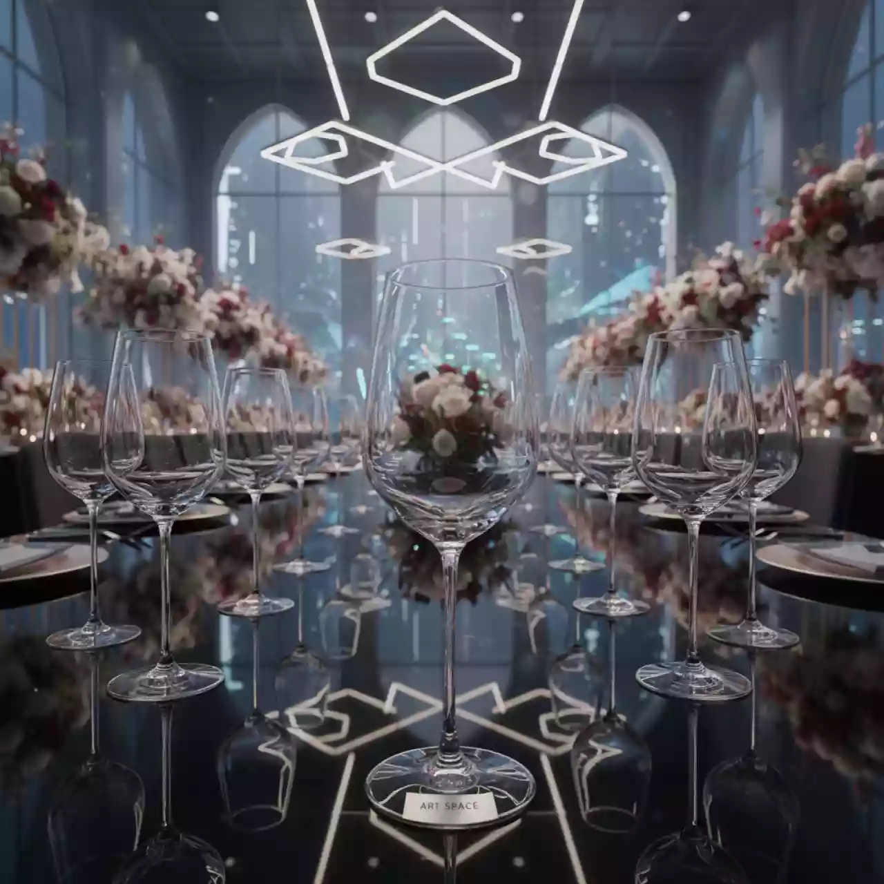 Аренда Бокал розовый для красного вина Лира в Alpha Sirius — ART SPACE