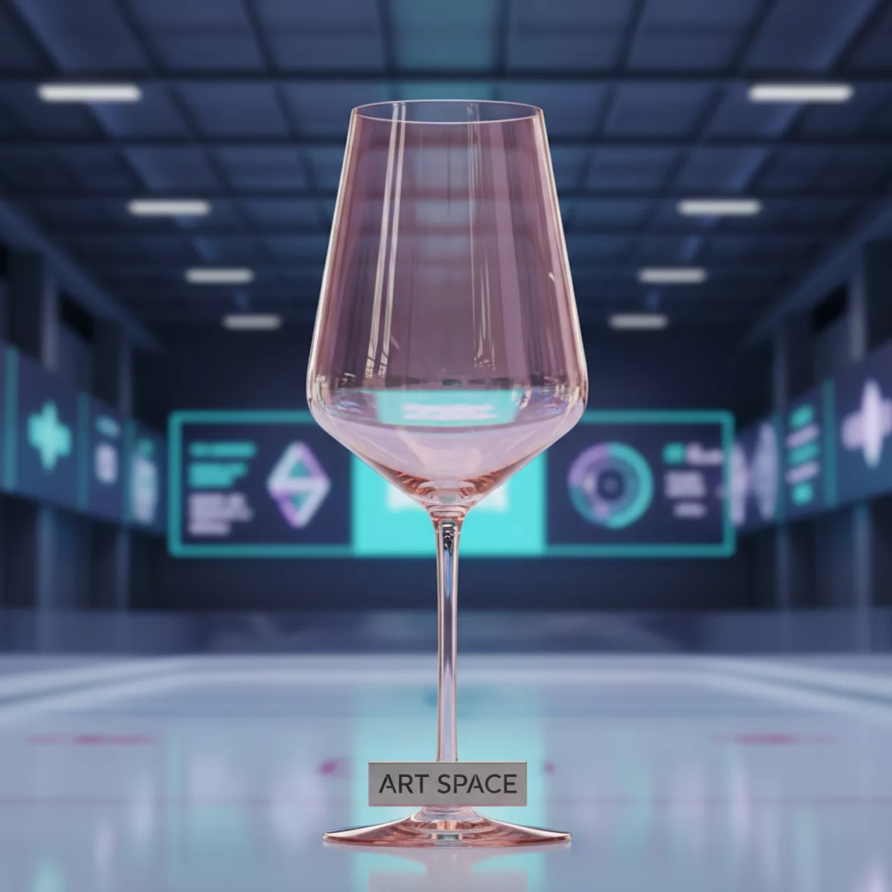 Аренда Бокал розовый КИЛИАН 300 мл в Керлинговом центре «Ледяной куб» — ART SPACE