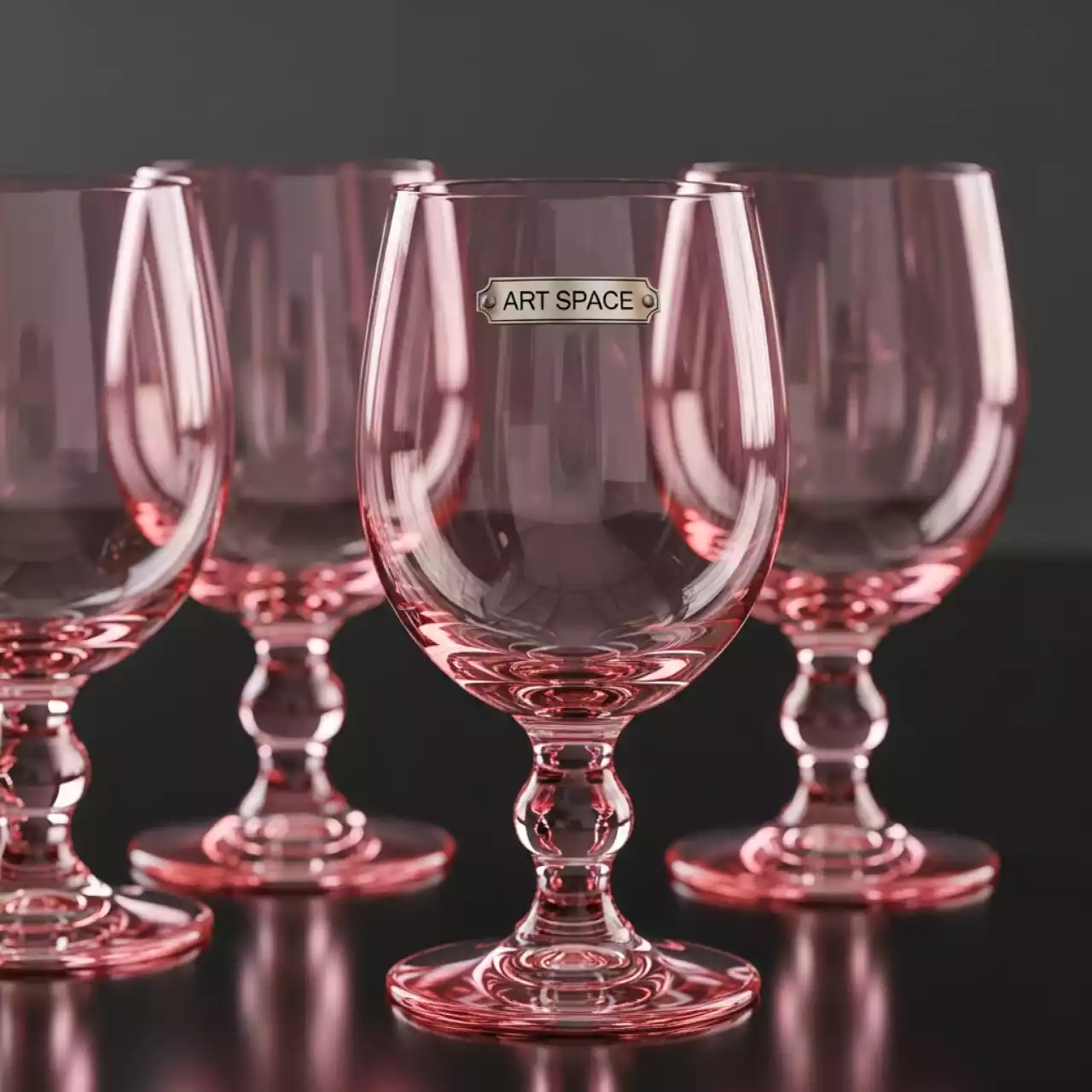 Аренда Бокал Валенсия Gold розовый 200 мл в ресторане «La Terrazza» — ART SPACE