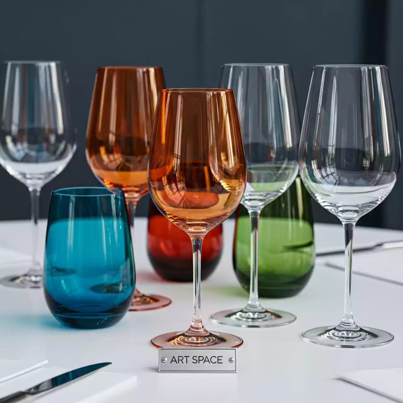 Аренда Бокалы цветные Chef & Sommelier Primarific в отеле «Звездный» — ART SPACE