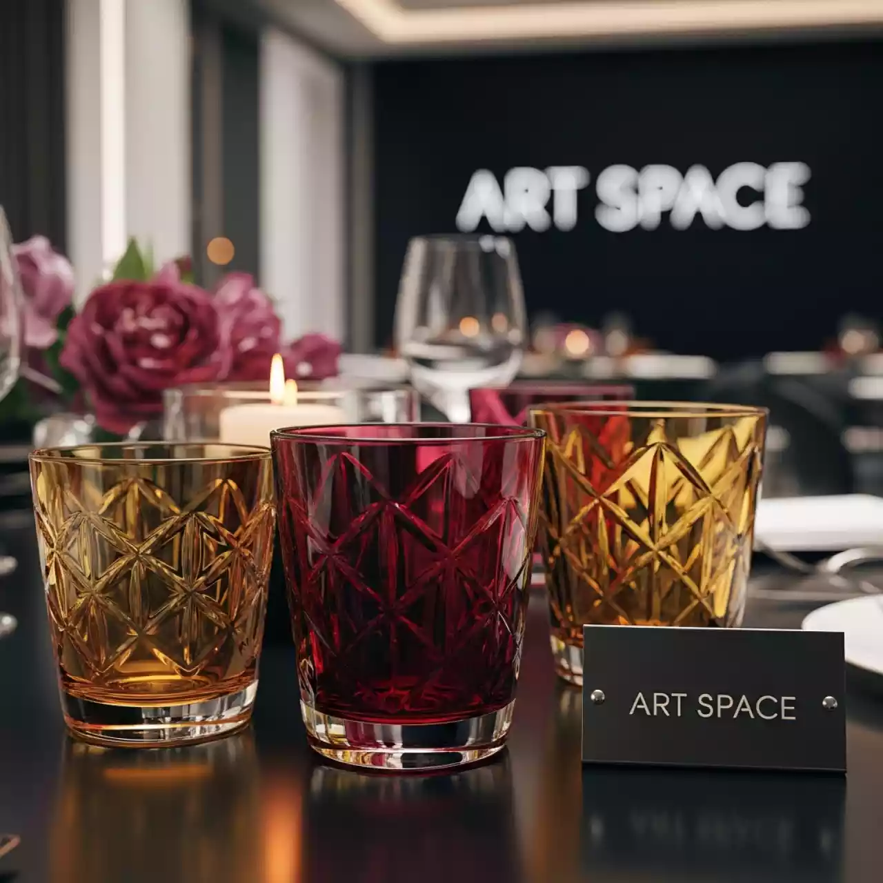 Аренда Бокалы цветные в Novotel Resort — ART SPACE