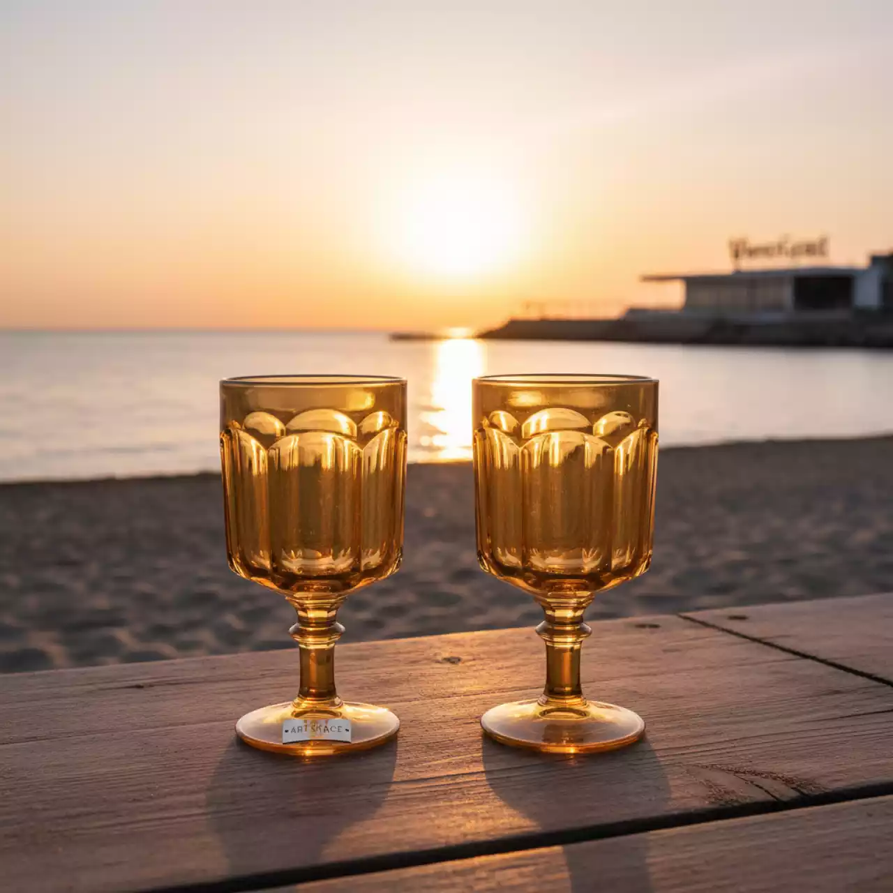 Аренда Бокалы карамельные Мюссе набор из 2 в пляжном комплексе VinoGrad — ART SPACE