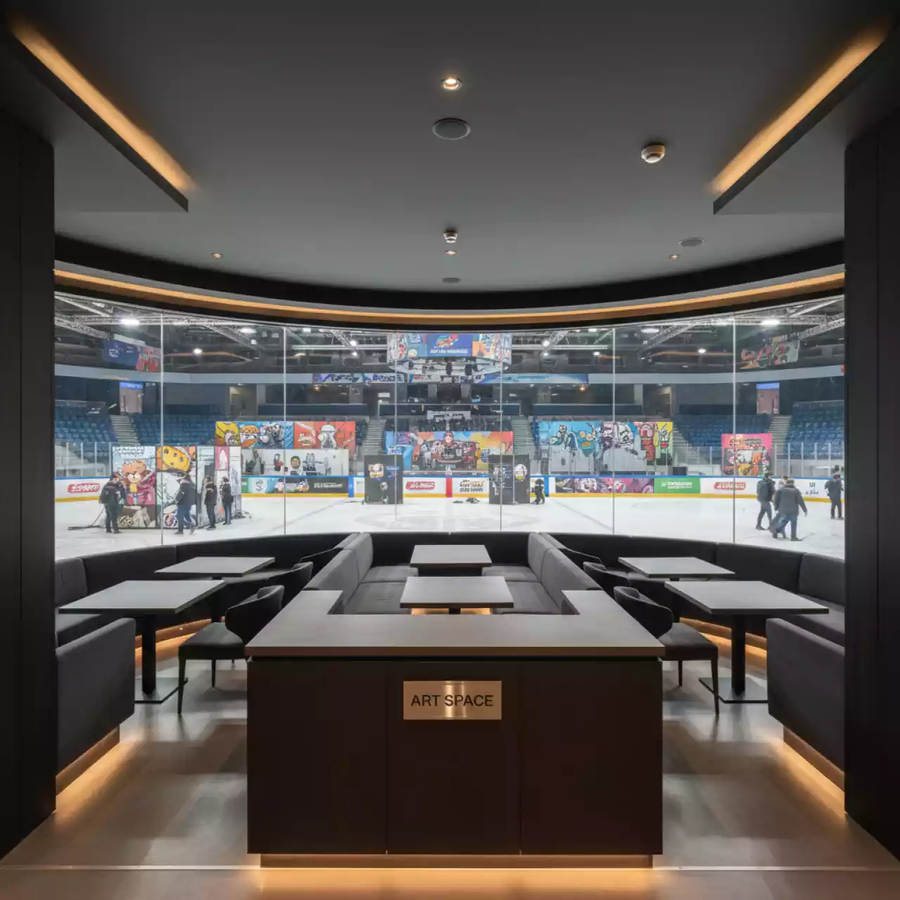 Аренда Бокс банкетный в ледовой арене «Шайба» — ART SPACE