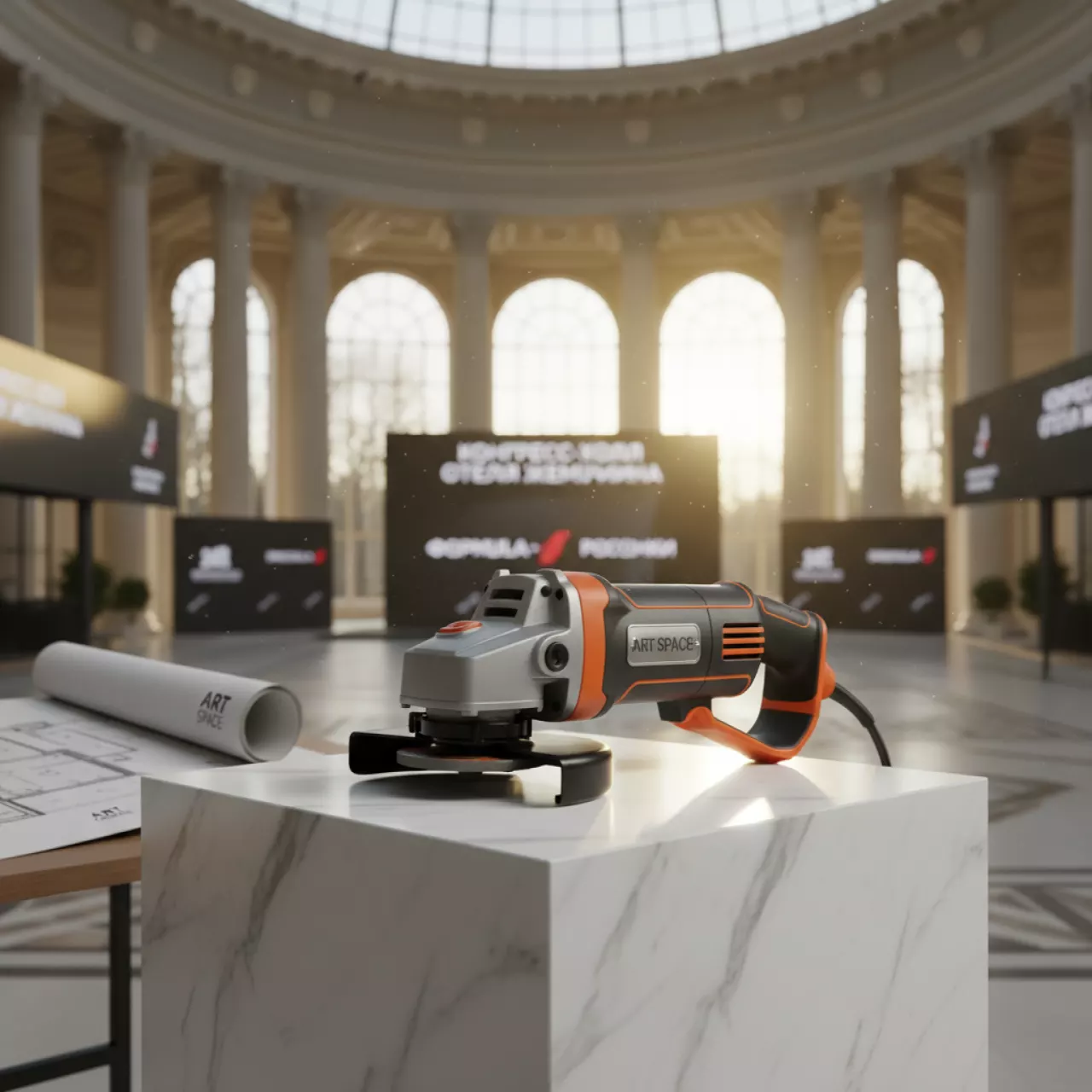 Аренда Болгарка УШМ сетевая DORN PRO в конгресс-холле отеля Жемчужина — ART SPACE