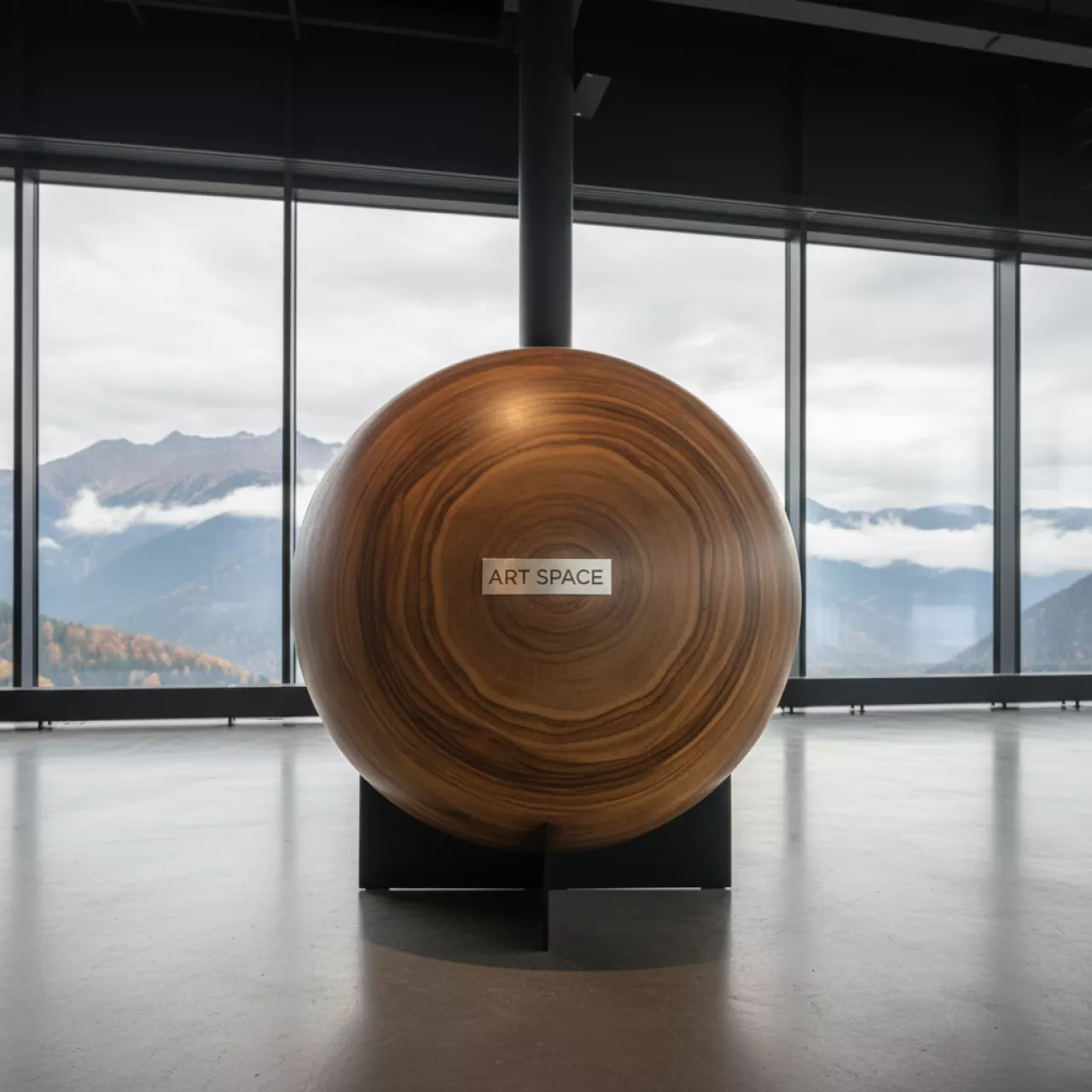 Аренда Болл деревянный большой D 280 мм на площадке Rosa Peak (2320м) — ART SPACE