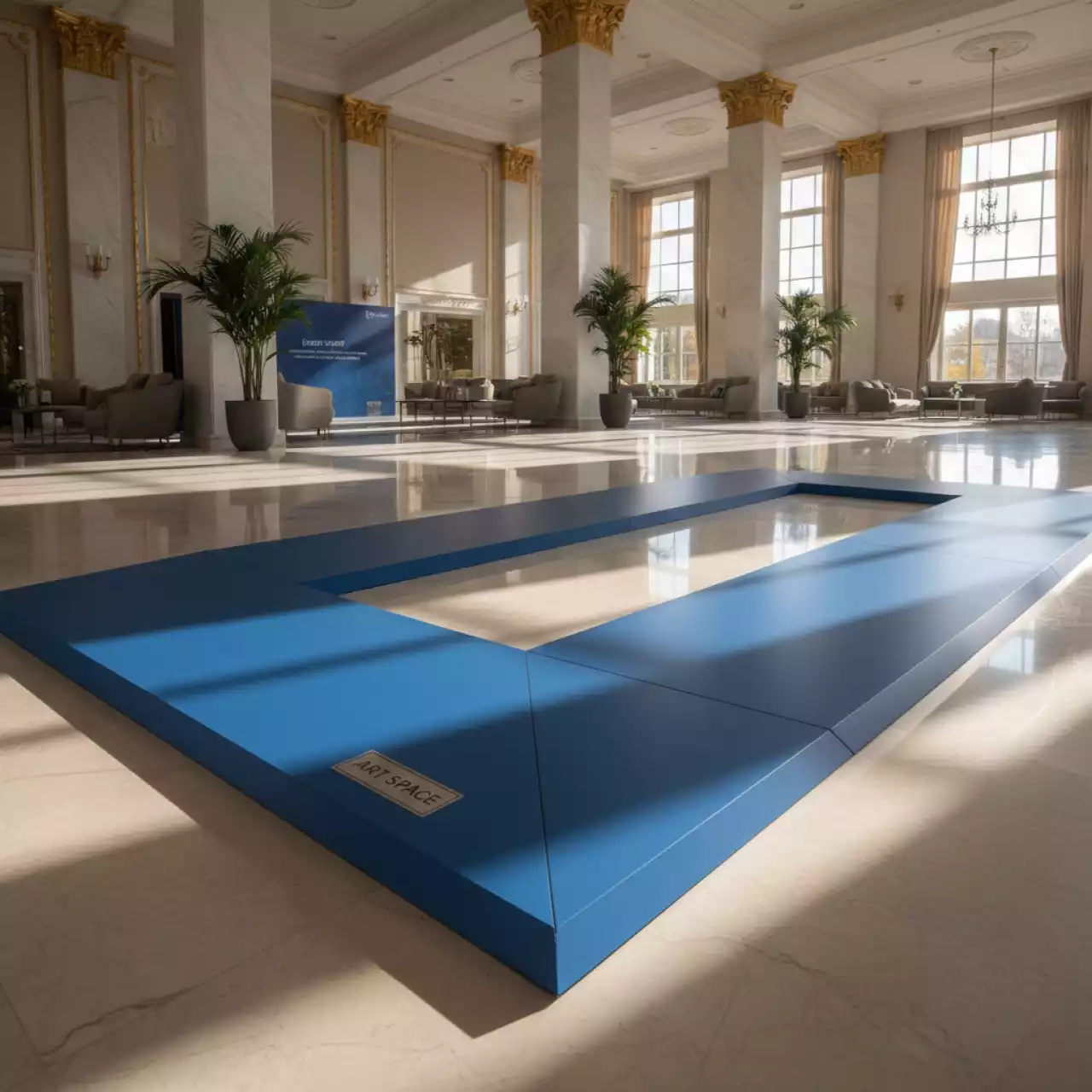 Аренда Бордюр для модульного покрытия Helex голубой 2 шт в Pullman Sochi Centre — ART SPACE