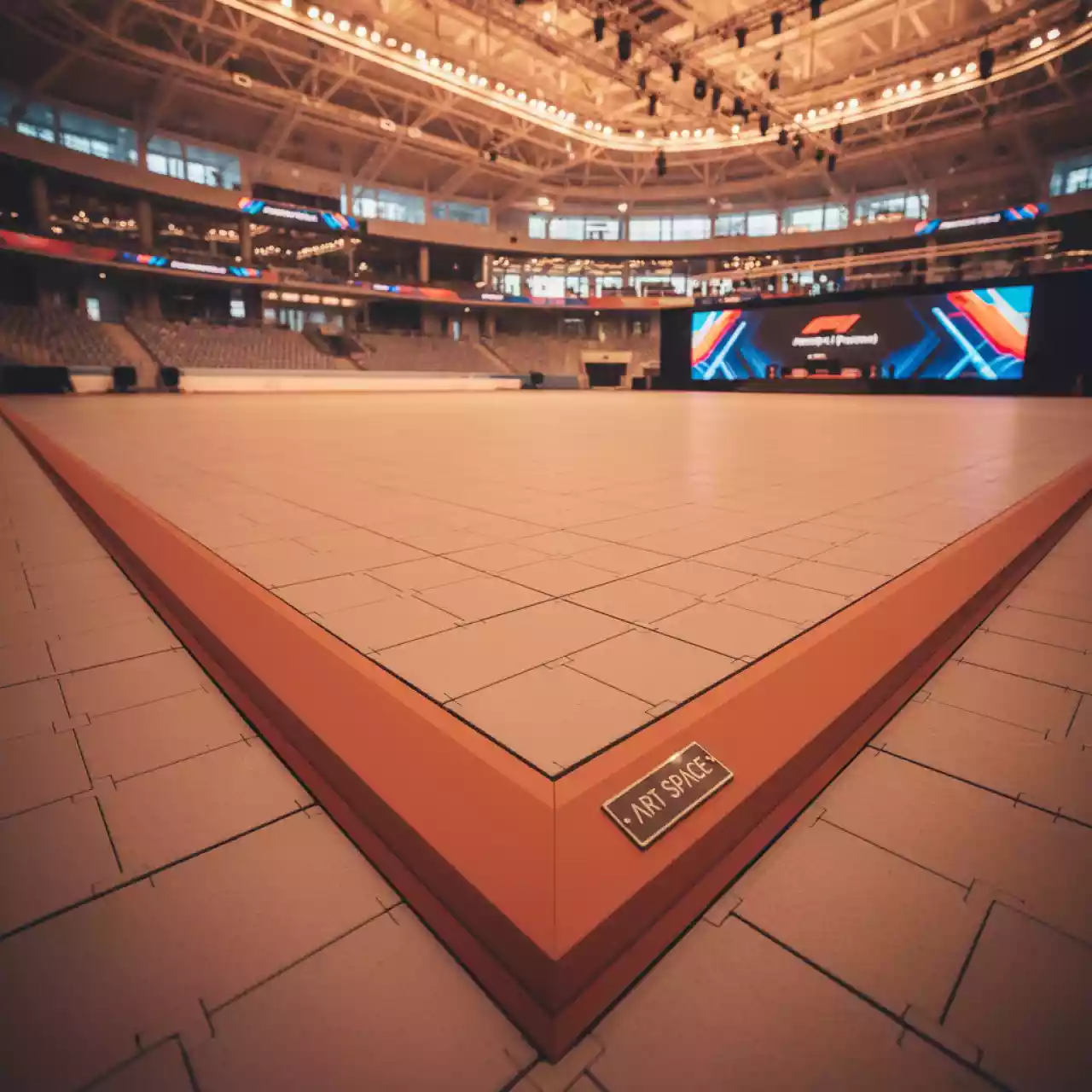 Аренда Бордюр для модульного покрытия Helex терракот в Ледовом дворце «Айсберг» — ART SPACE