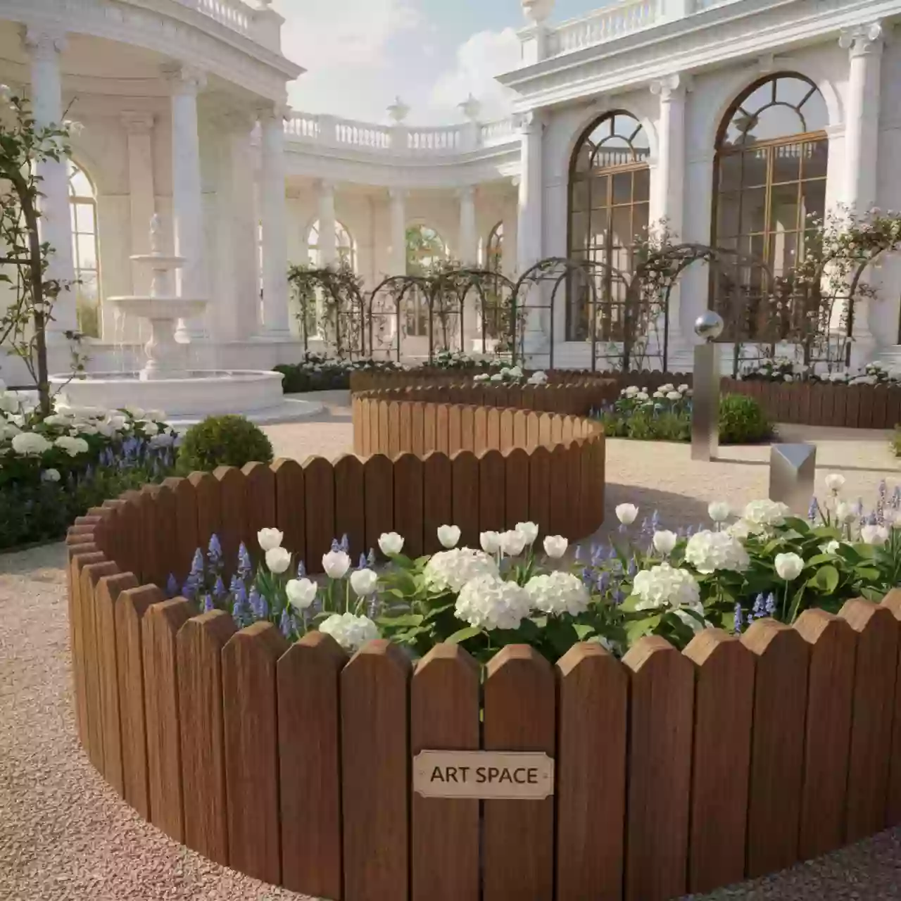 Аренда Бордюр садовый Prosperplast Palisada 235 м коричневый в Гранд Отель Сочи — ART SPACE