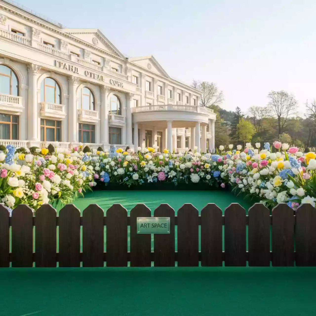 Аренда Бордюр садовый Prosperplast Palisada 2,35 м коричневый в Гранд Отель Сочи — ART SPACE