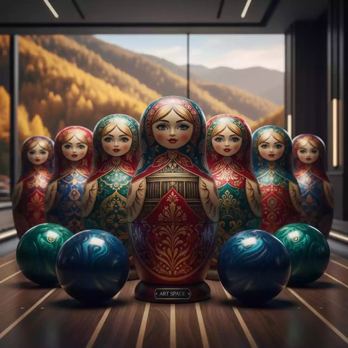 Аренда Боулинг Матрешки на курорте «Газпром» (Альпика) — ART SPACE