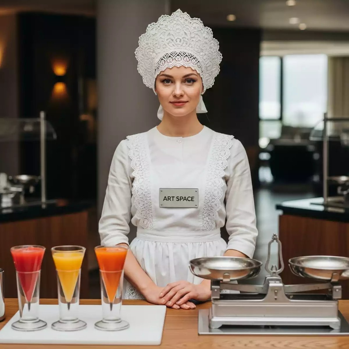 Аренда Буфетчица аутентичная СССР в Sochi Marriott Krasnaya Polyana — ART SPACE