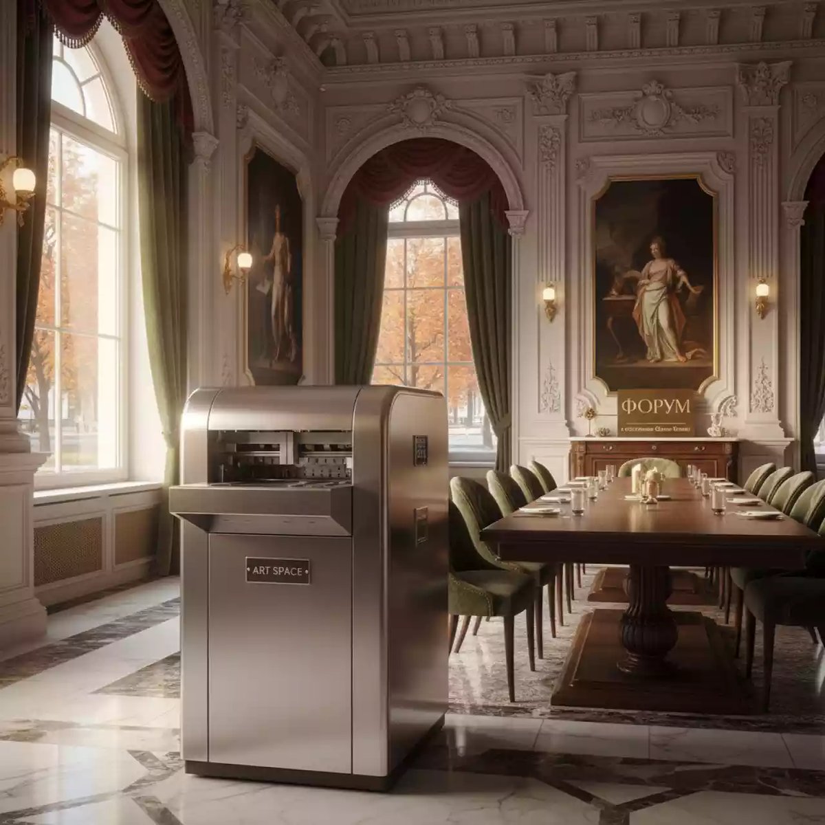 Аренда Буклетмейкер Horizon SPF 8 в ресторане «Баран-Рапан» — ART SPACE