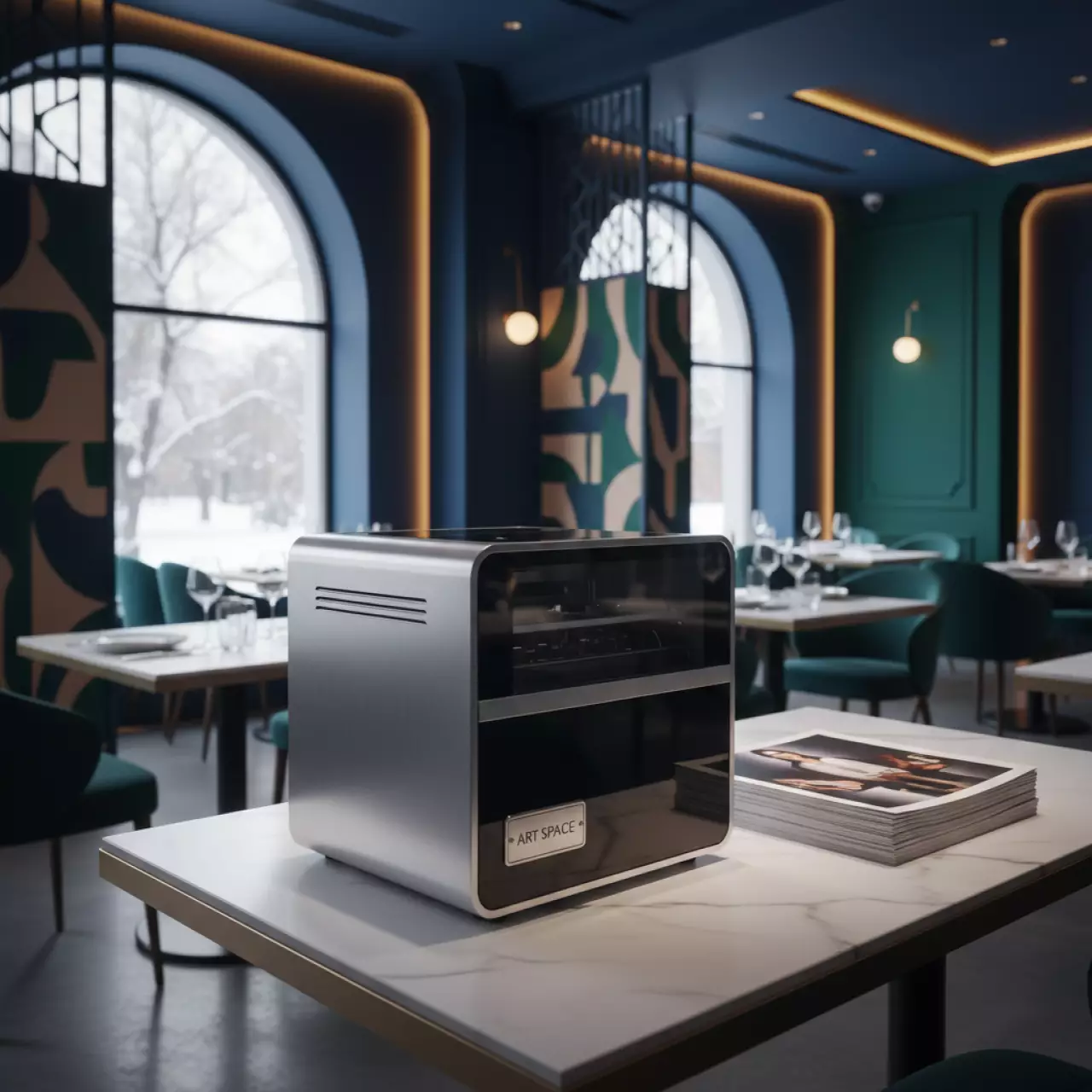 Аренда Буклетмейкер Uchida U Booklet в ресторане «Баран-Рапан» — ART SPACE