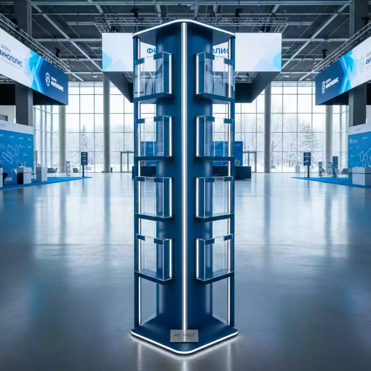 Аренда Буклетница напольная А4 9 карманов в Маринс Парк Отеле — ART SPACE