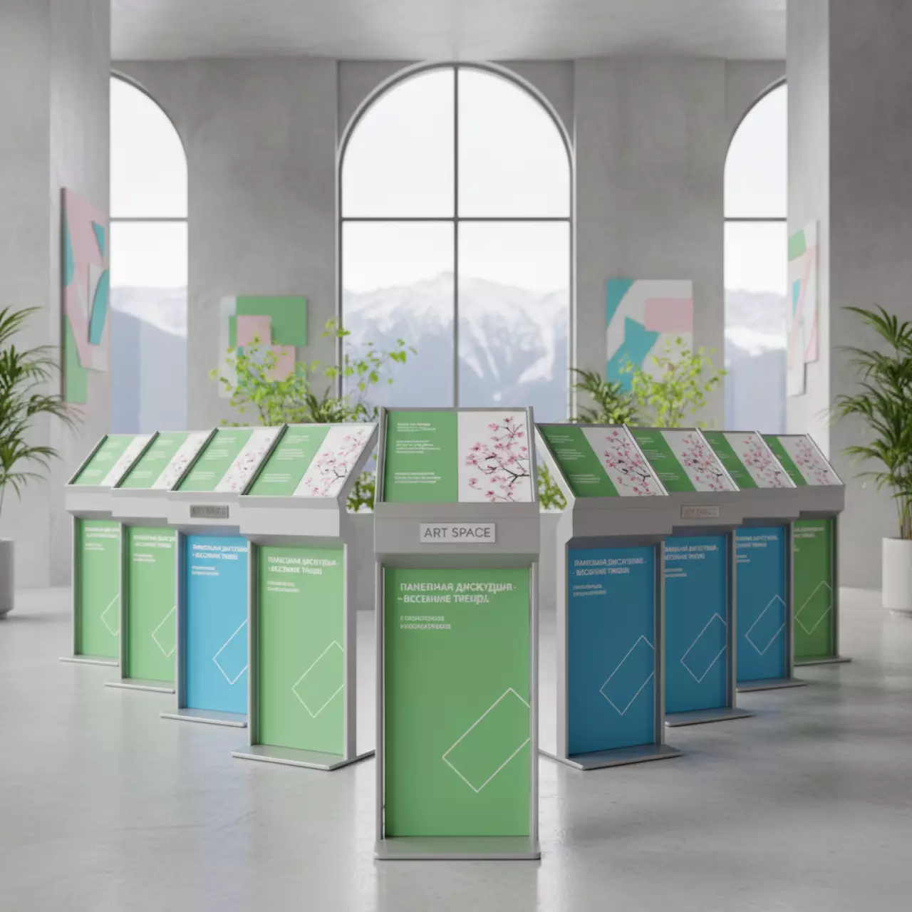 Аренда Буклетницы горизонтальные в ресторане «Высота 5642» — ART SPACE