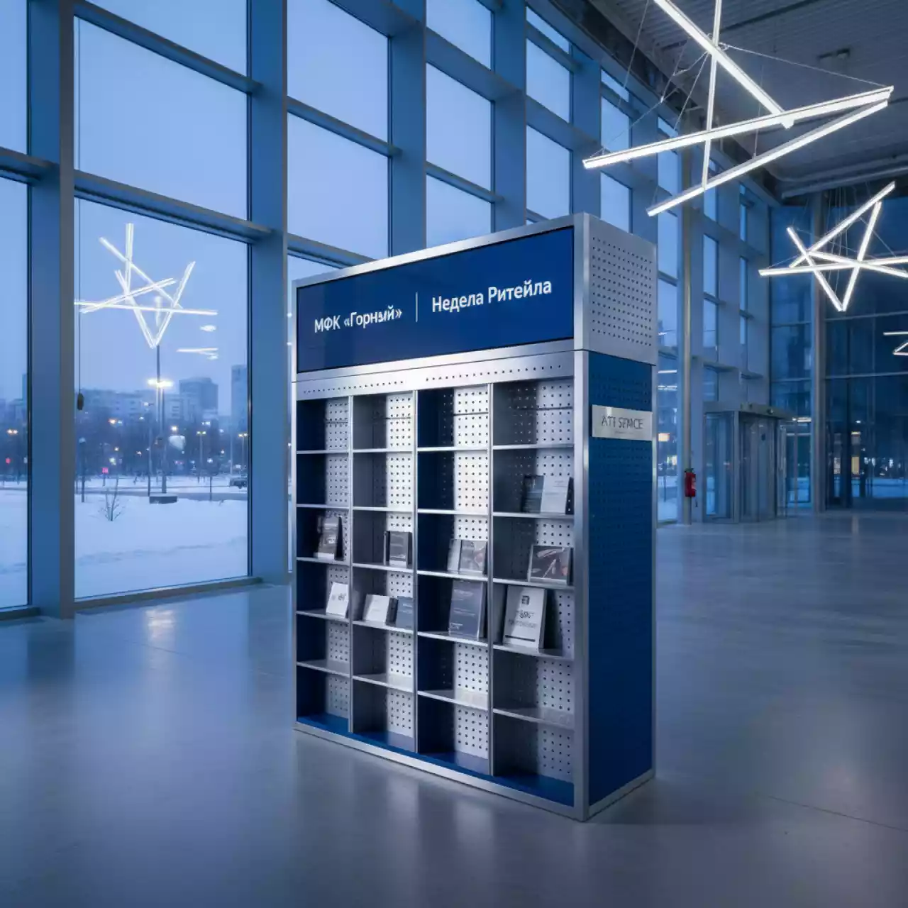 Аренда Буклетницы перфорированные в МФК «Горный» — ART SPACE