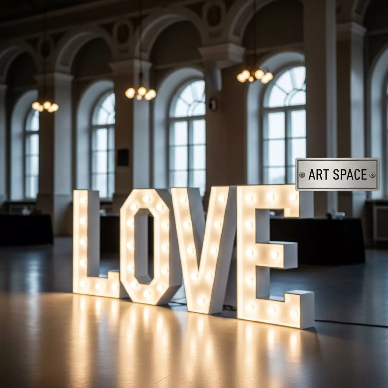 Аренда Буквы белые LOVE в санатории «Сочи» — ART SPACE