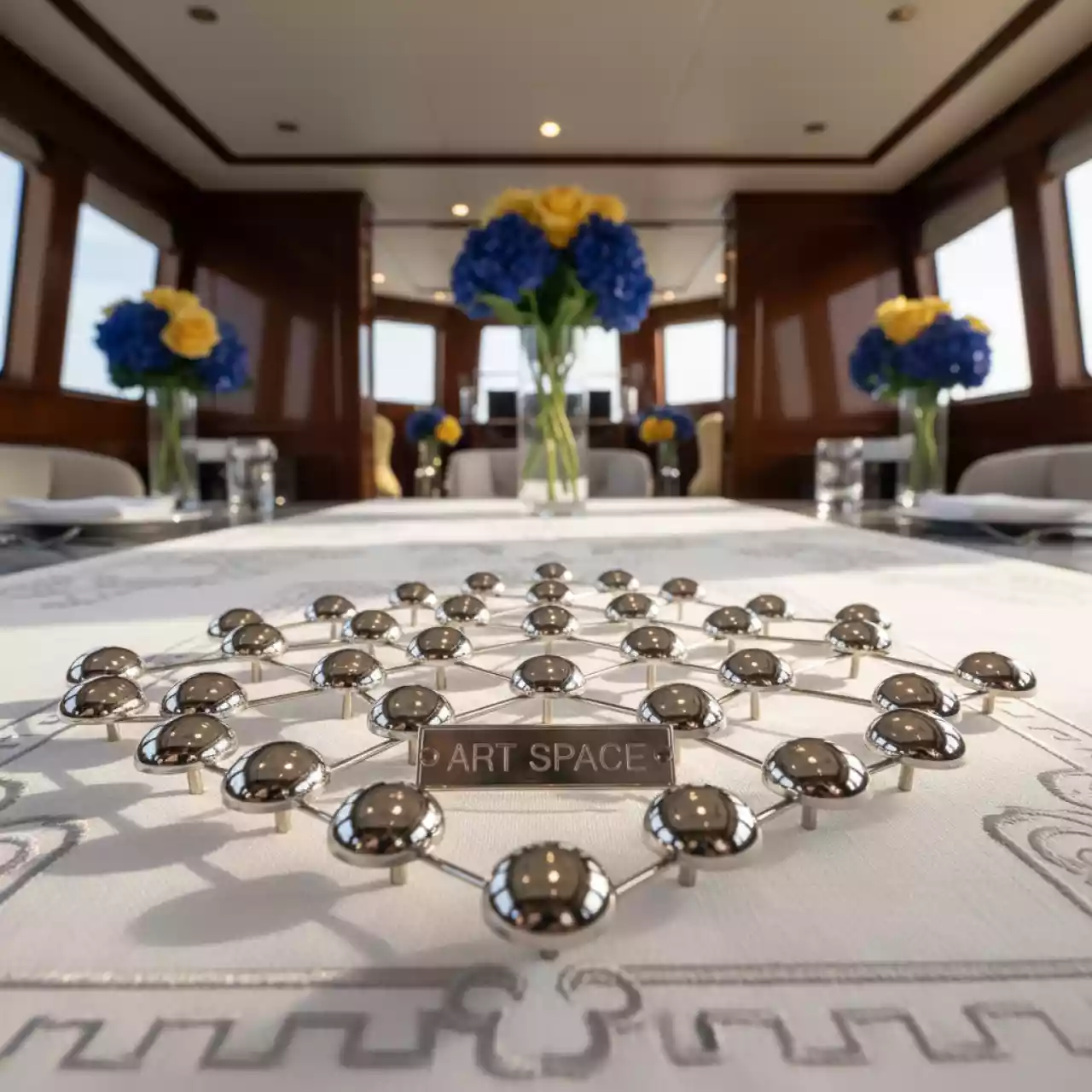 Аренда Булавки для крепления банкетных и фуршетных юбок к скатерти 50 штук на VIP-яхте (Имеретинский порт) — ART SPACE