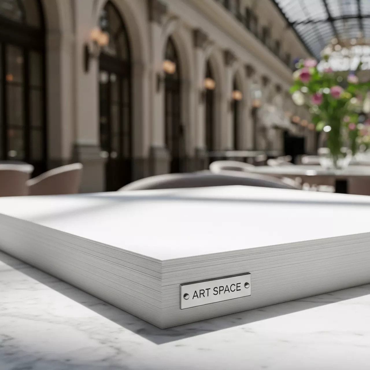 Аренда Бумага дизайнерская белая HPG Vivid 120 г м² 787х1092 мм в ресторане «Sanremo» — ART SPACE