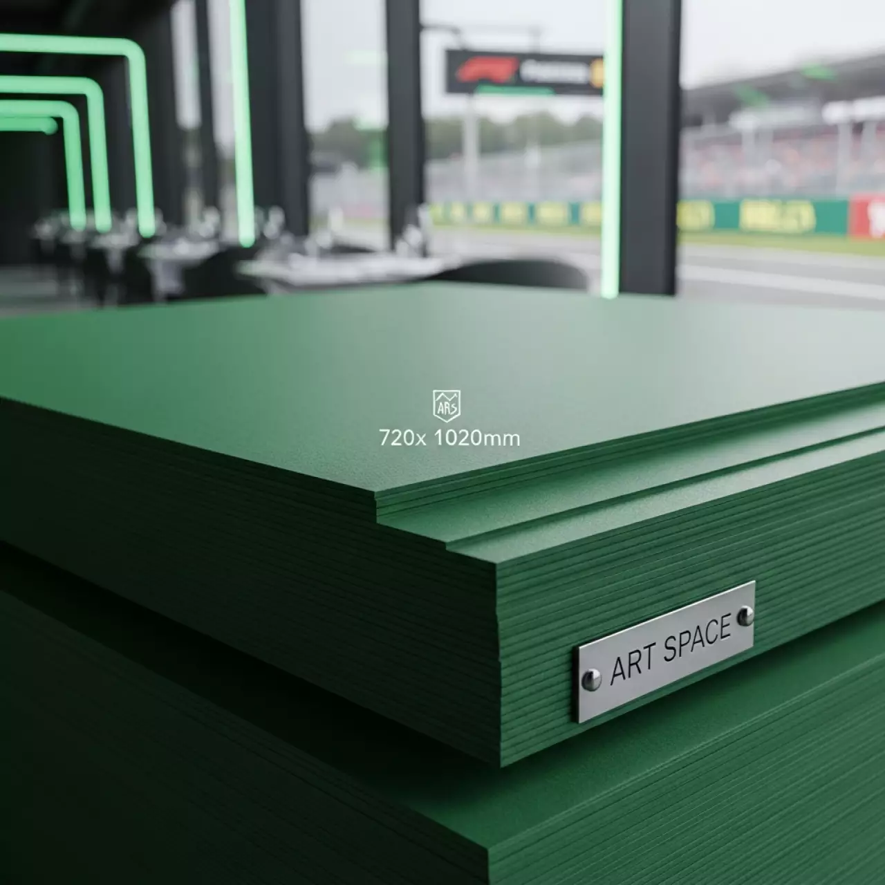 Аренда Бумага дизайнерская матовая зеленая Color Touch 300 г м² 720х1020х0,35 мм 50 листов в ресторане «Паруса» — ART SPACE