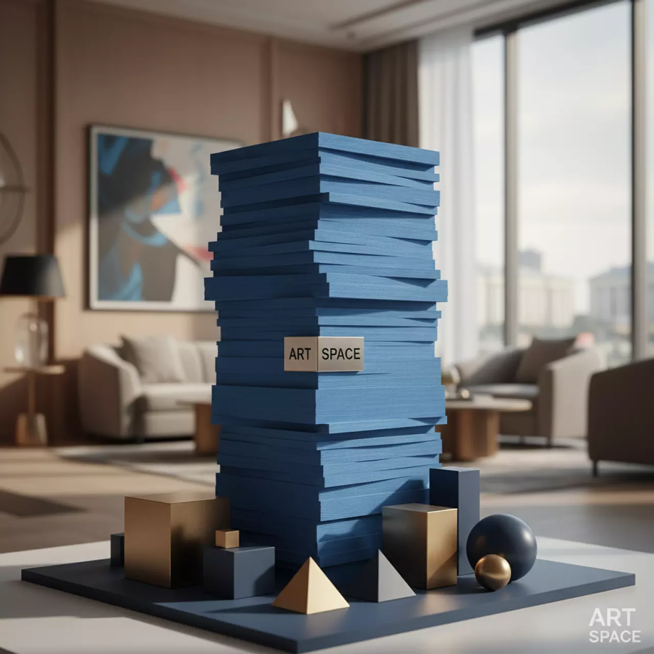 Аренда Бумага дизайнерская синяя HPG Vivid 120 г м² в Boutique Hotel PORTUM 1905 — ART SPACE