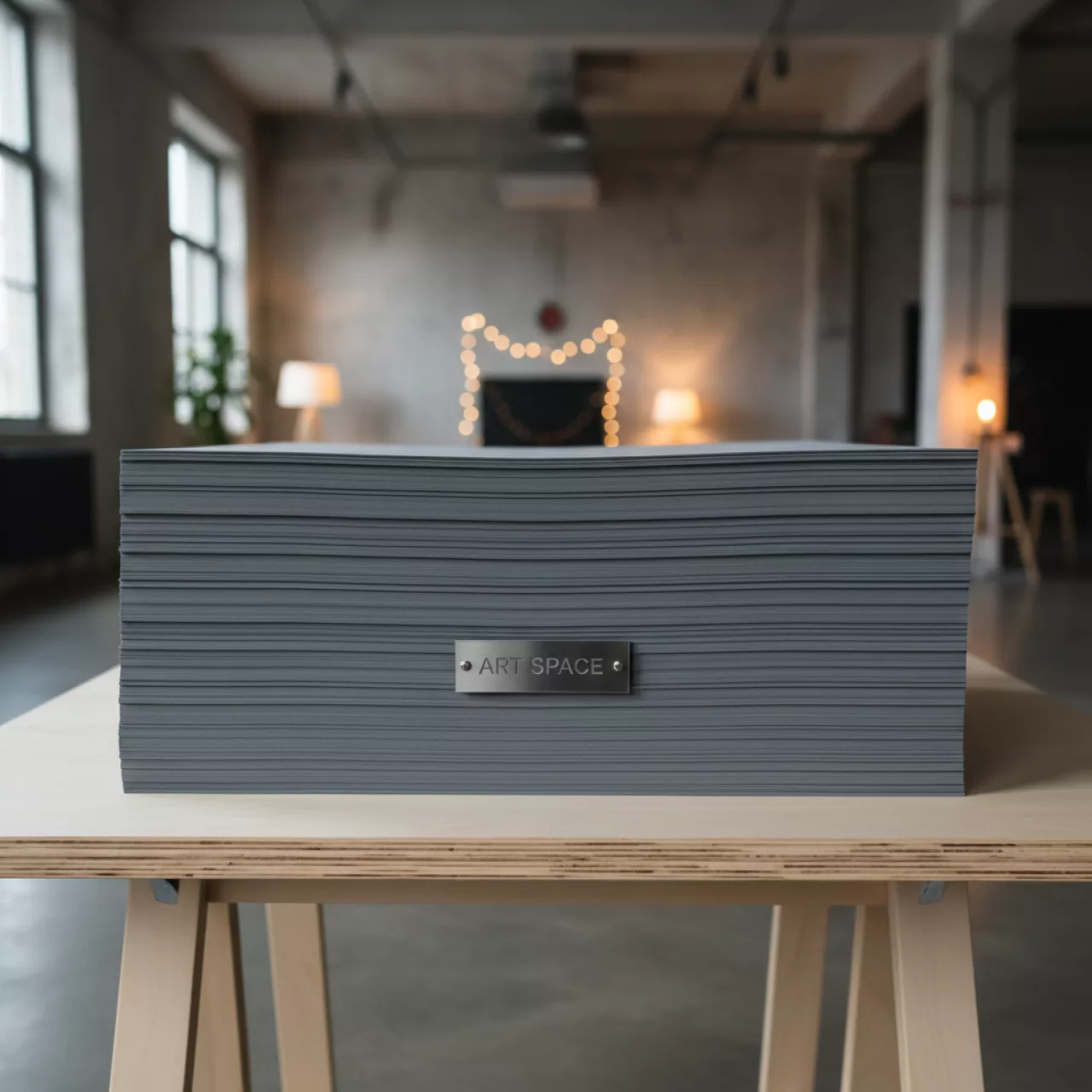 Аренда Бумага дизайнерская TOUCH PAPER YD 300 м2 серый матовый 787x1092x0,330 мм 100 л в лофте «Студия 21» — ART SPACE