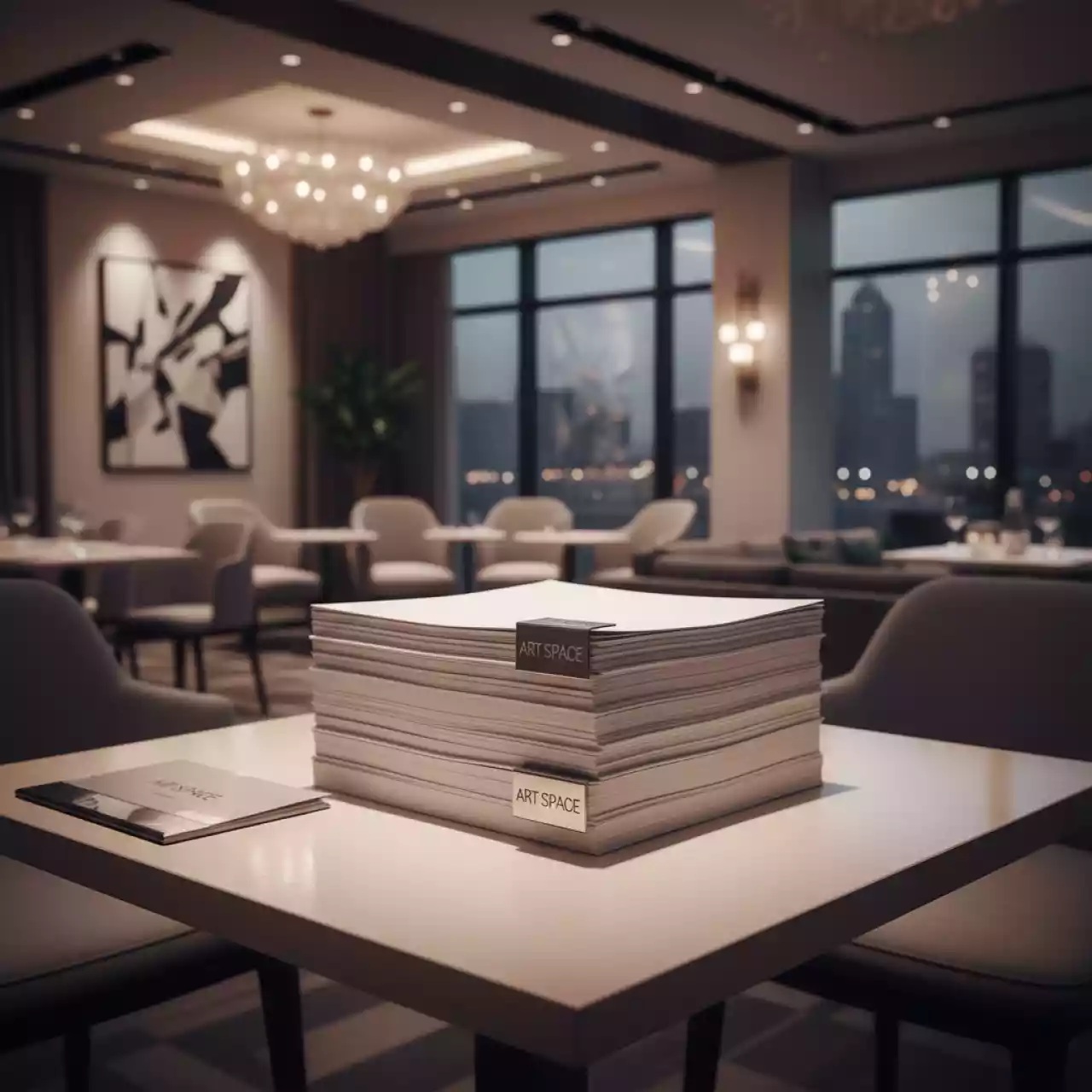 Аренда Бумага Nevia глянцевая 128 г м² 320x450 мм 250 листов в ресторане «Voda» — ART SPACE